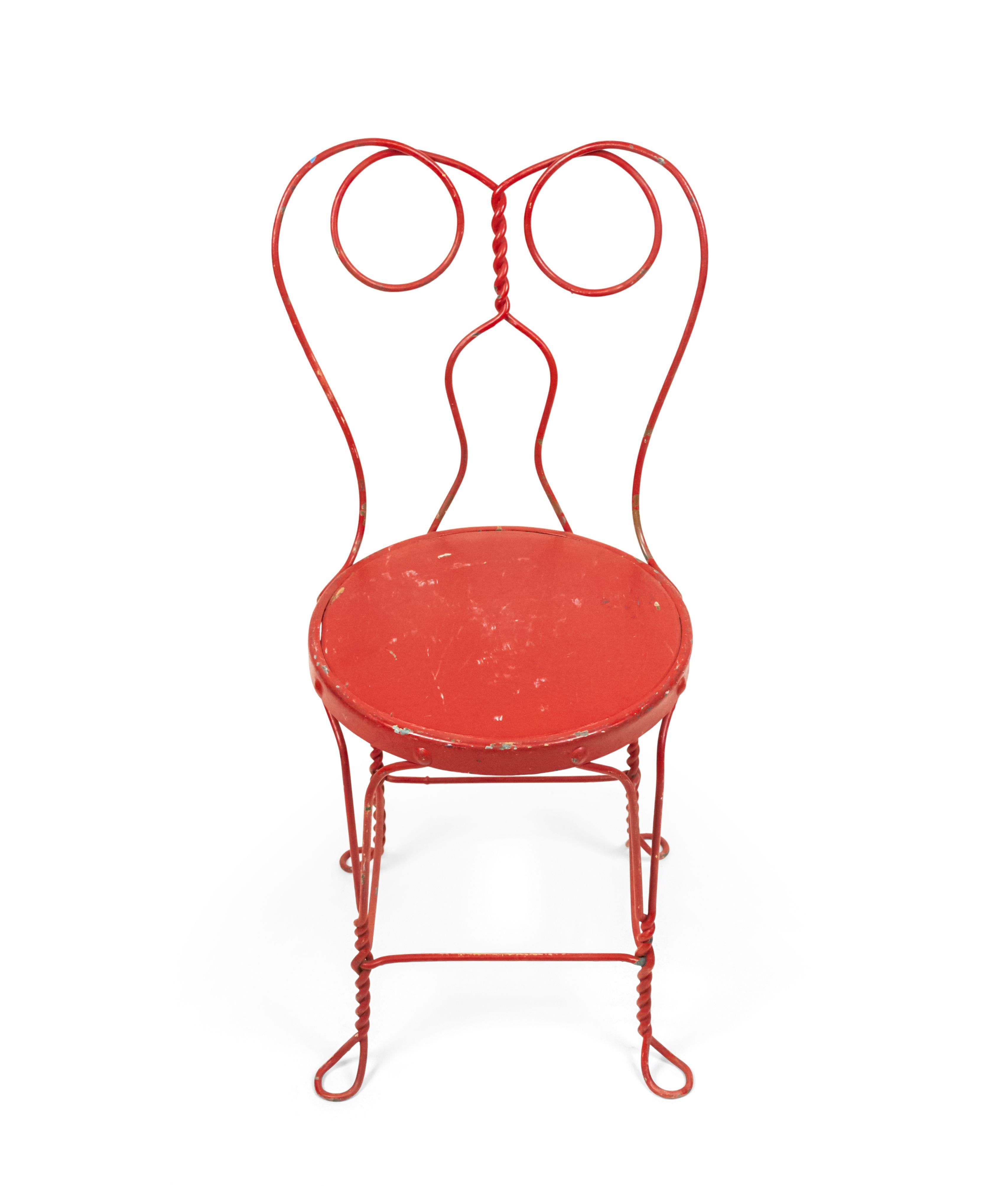 10 Outdoor Painted Wire Chairs For Sale 8