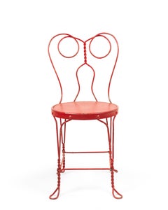 10 Outdoor Painted Wire Chairs