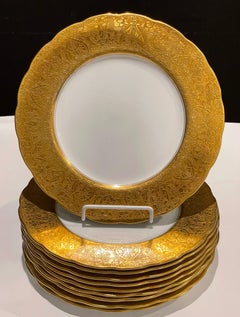 10 Ovington New York Gilt Dinner Plates