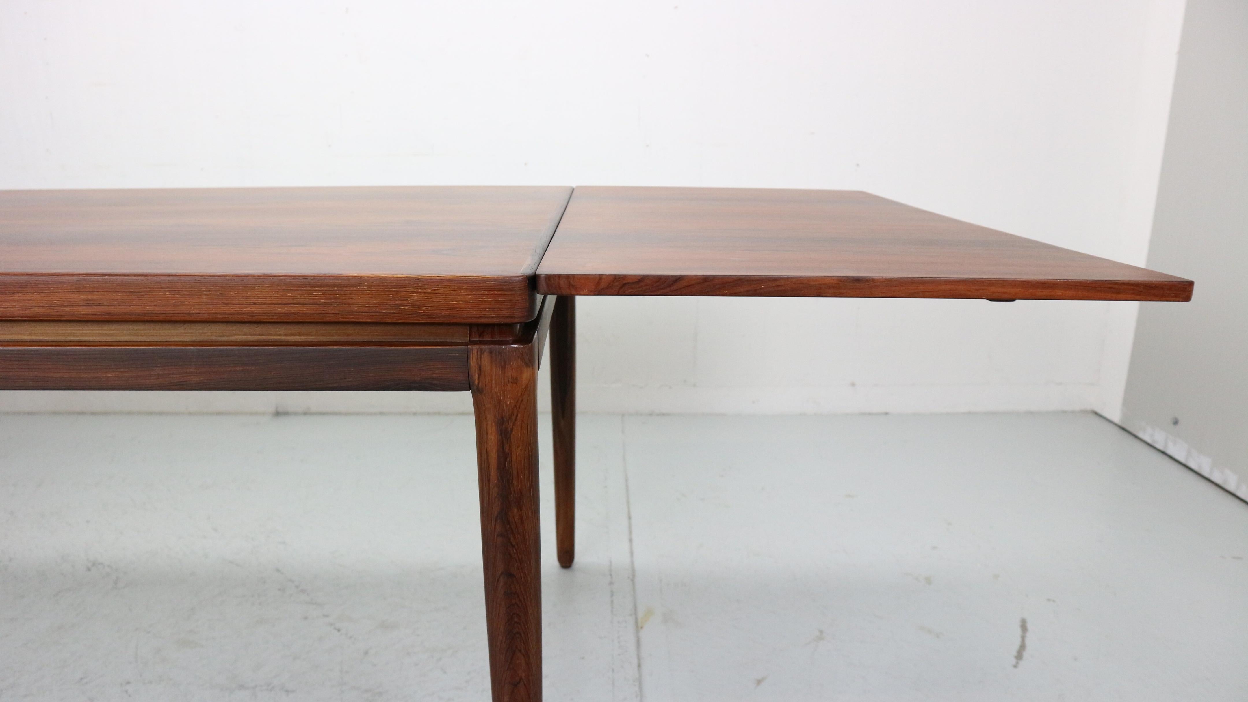 Wood 10 p. J. Andersen dining table, 1964 by Chr. Linnebergs, Denmark. Model 16