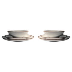 Collection de 10 pièces de poterie du Bauhaus allemand à la manière d'Otto Lindig