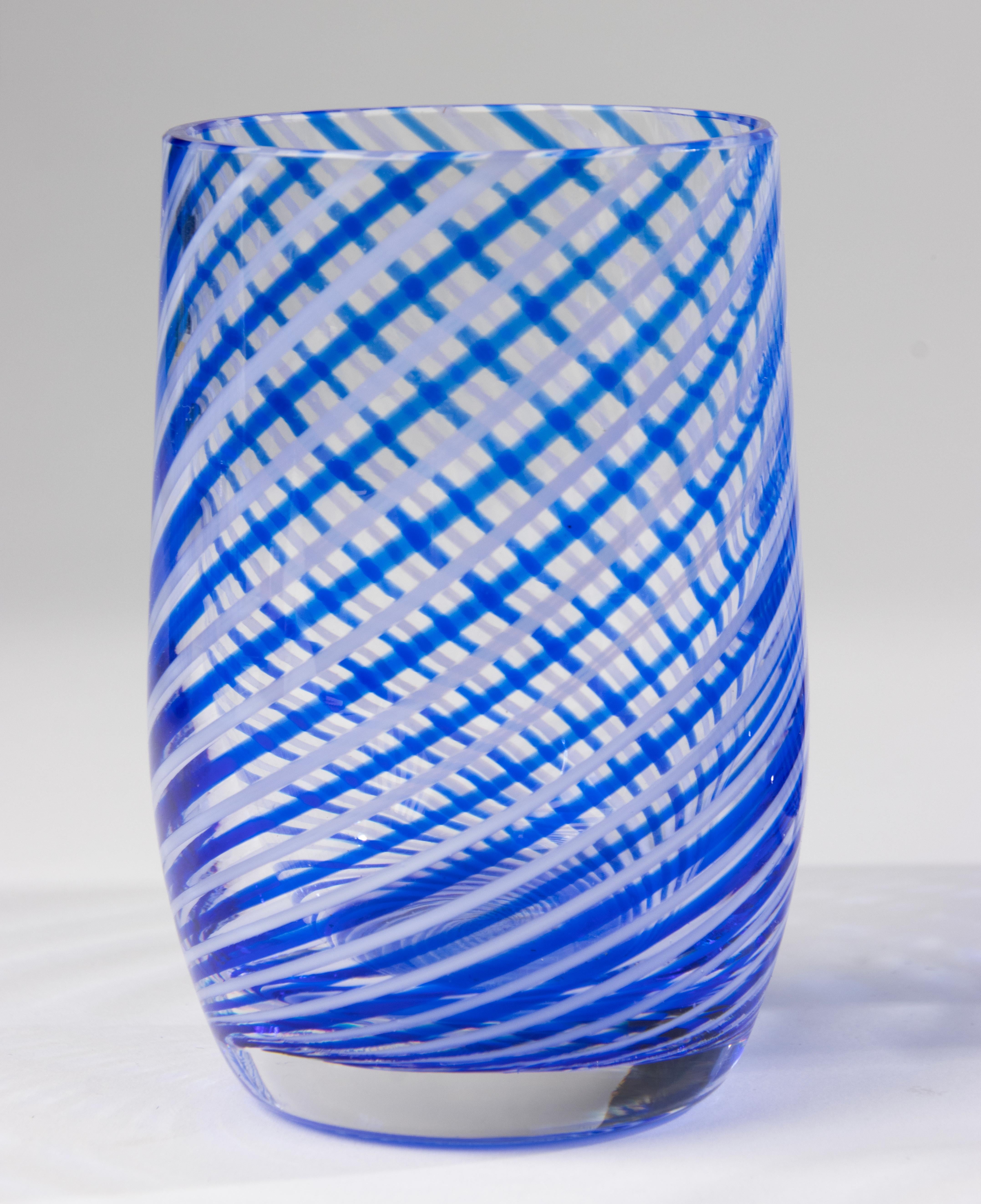 Set de 10 verres à eau avec carafe - Pieces - Mezza Filigrana en vente 2