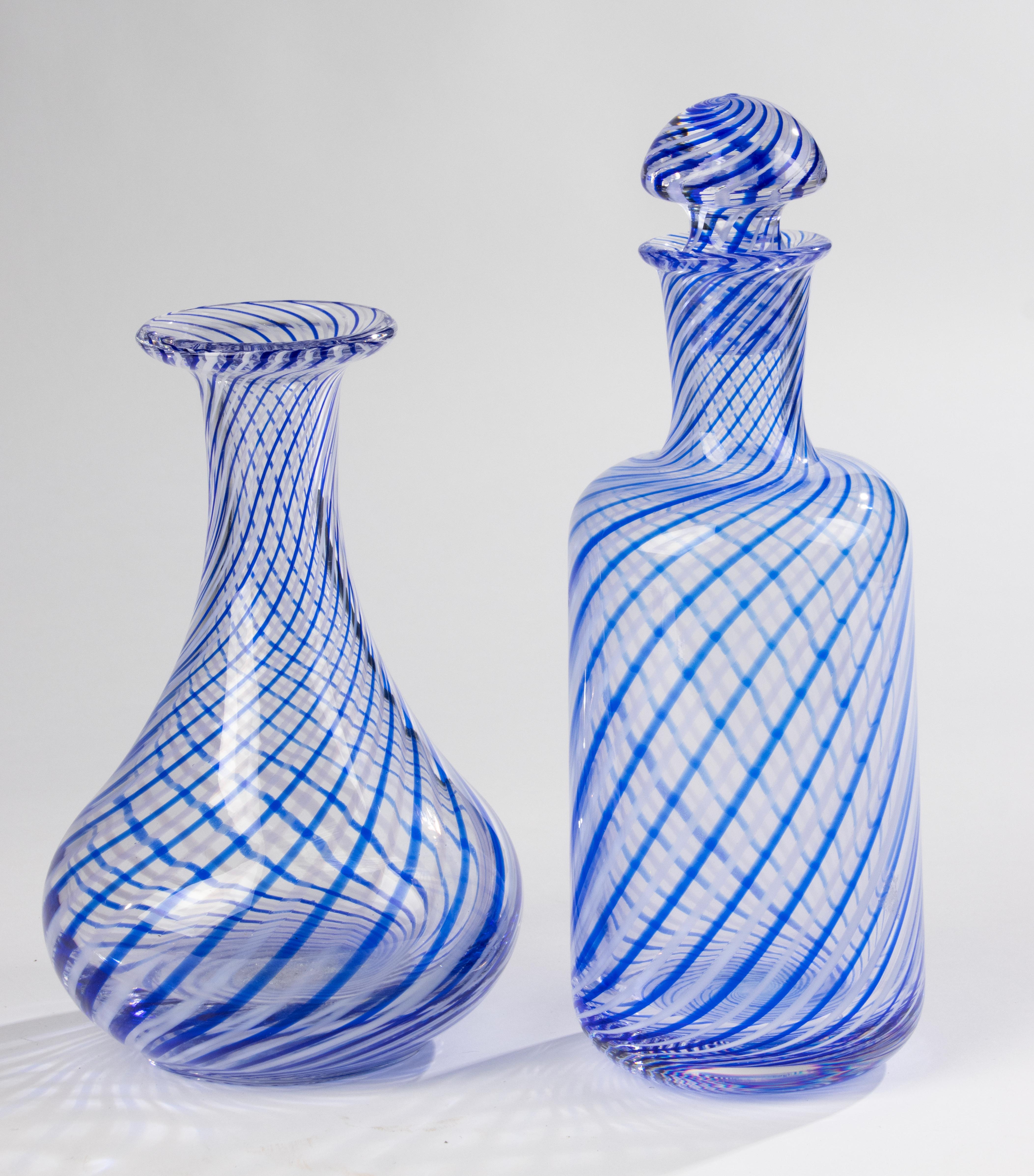 Set de 10 verres à eau avec carafe - Pieces - Mezza Filigrana en vente 3