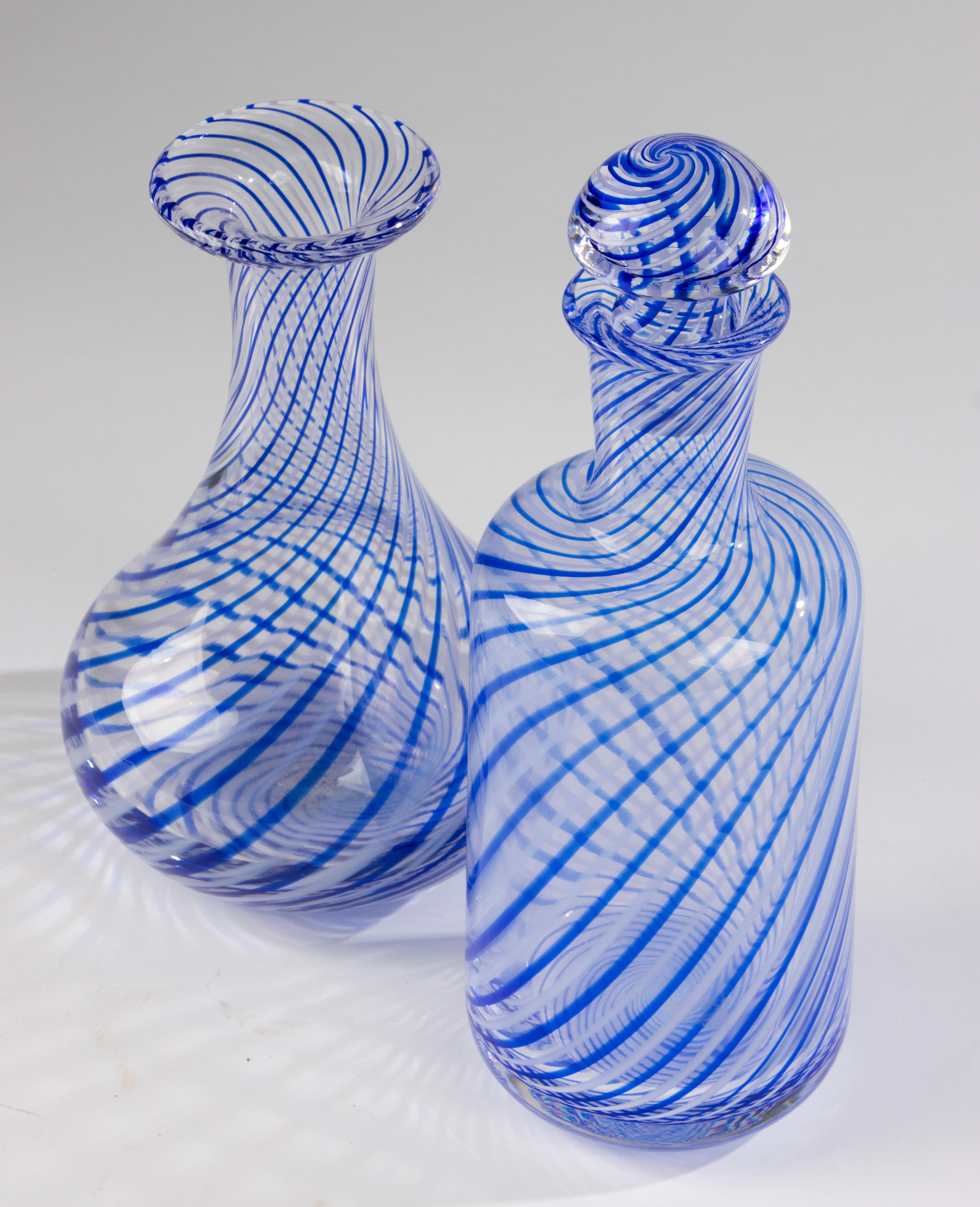 Set de 10 verres à eau avec carafe - Pieces - Mezza Filigrana en vente 8