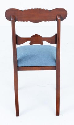 10 Regency Revival Dining Chairs Mahogany