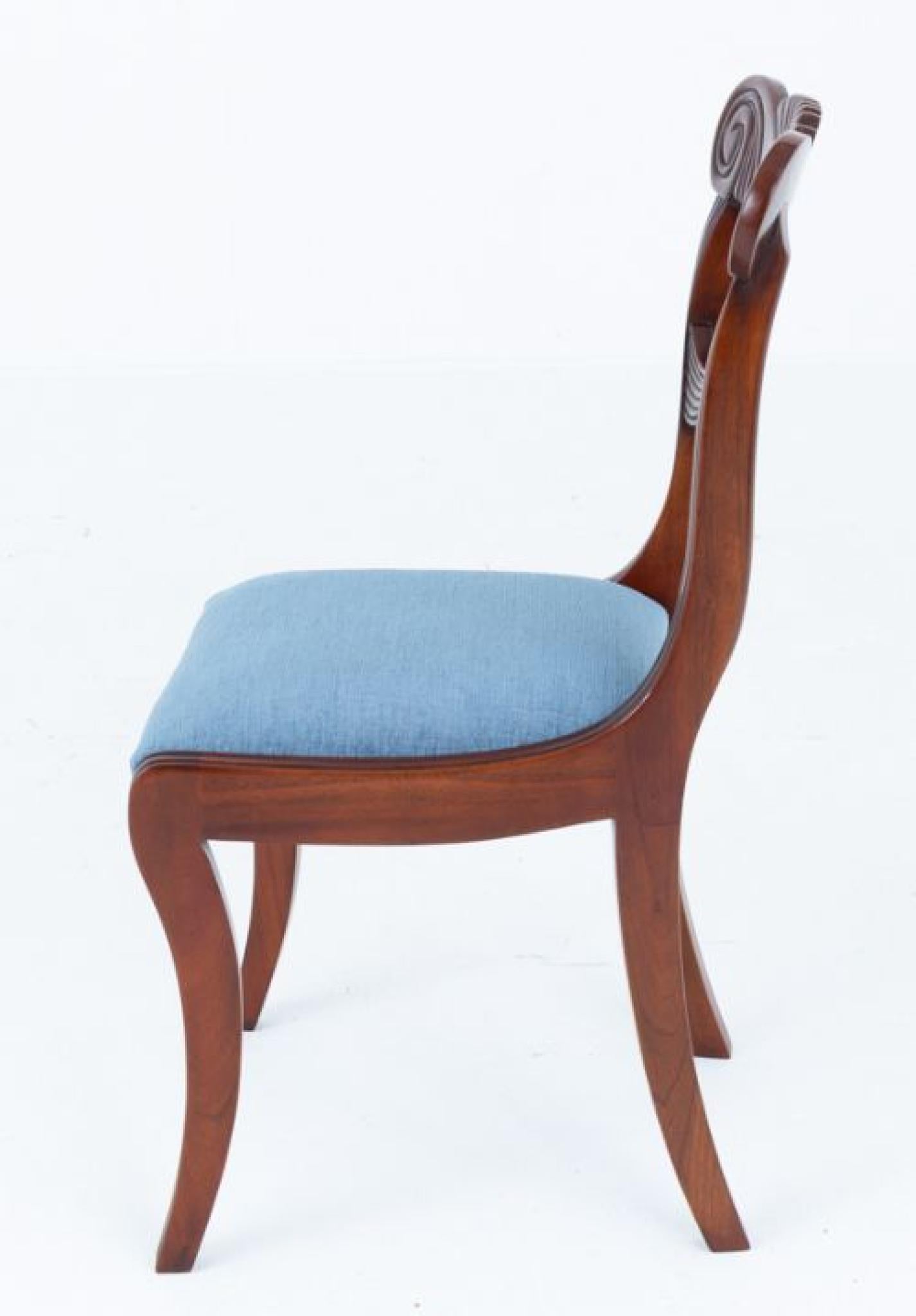 Mogano 10 Regency Revival Dining Chairs Mahogany in vendita