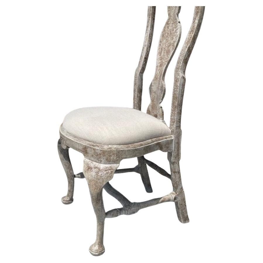 Louis XIV 10 Reproduction French Louis XVI Hand Carved Dining Chairs with Fabric Cushions