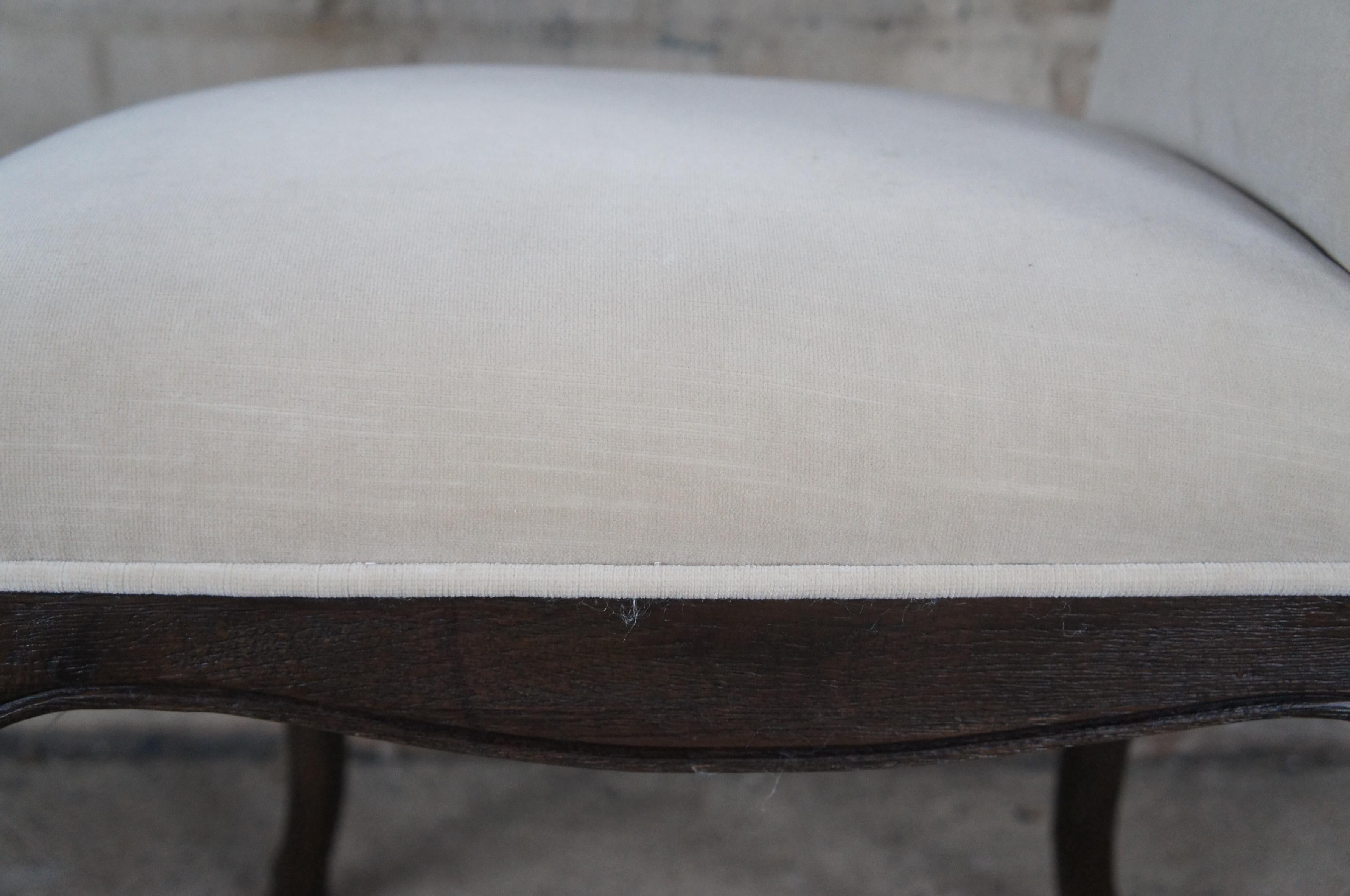 10 Restoration Hardware French Louis XVI Velvet Upholstered Dining Chairs 5