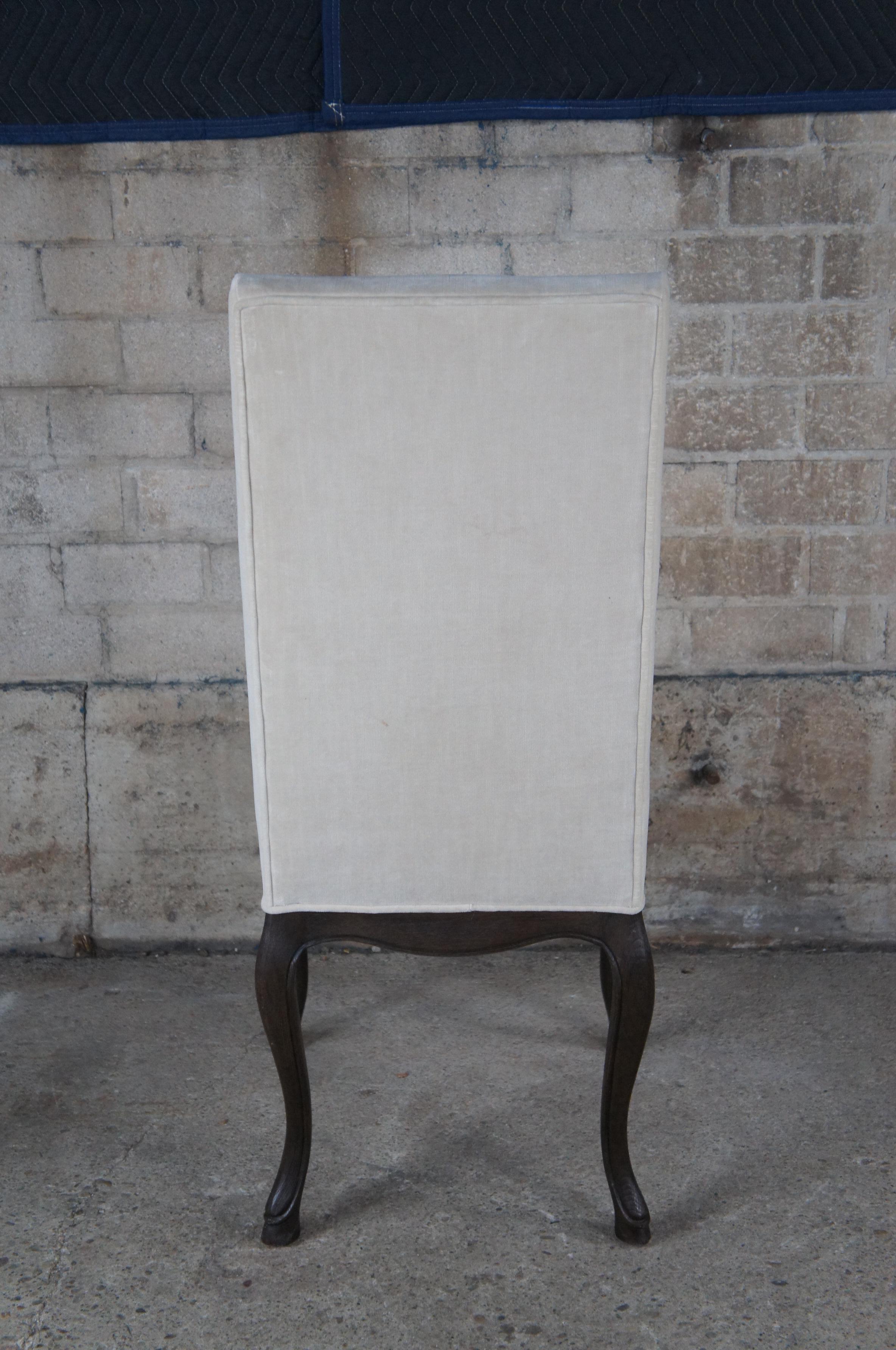 10 Restoration Hardware French Louis XVI Velvet Upholstered Dining Chairs 1