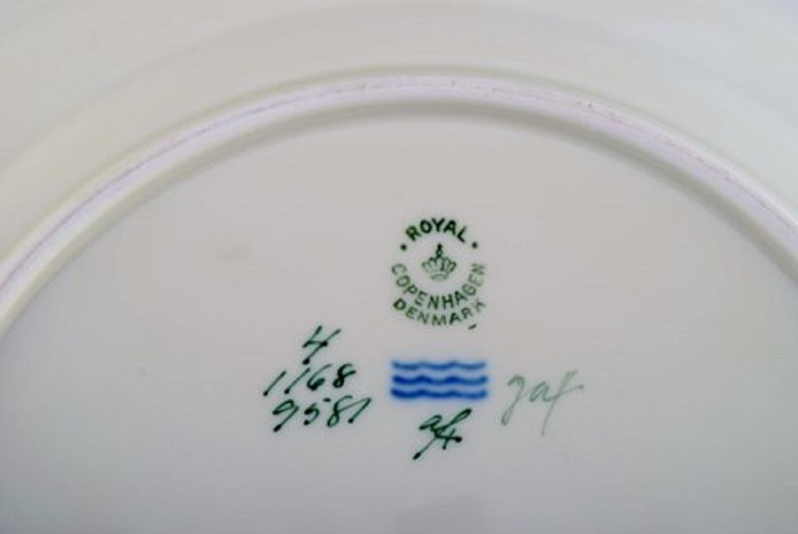 10 Royal Copenhagen Porcelain Fish Plates with Hand-Painted Fish Motifs, 1960 3