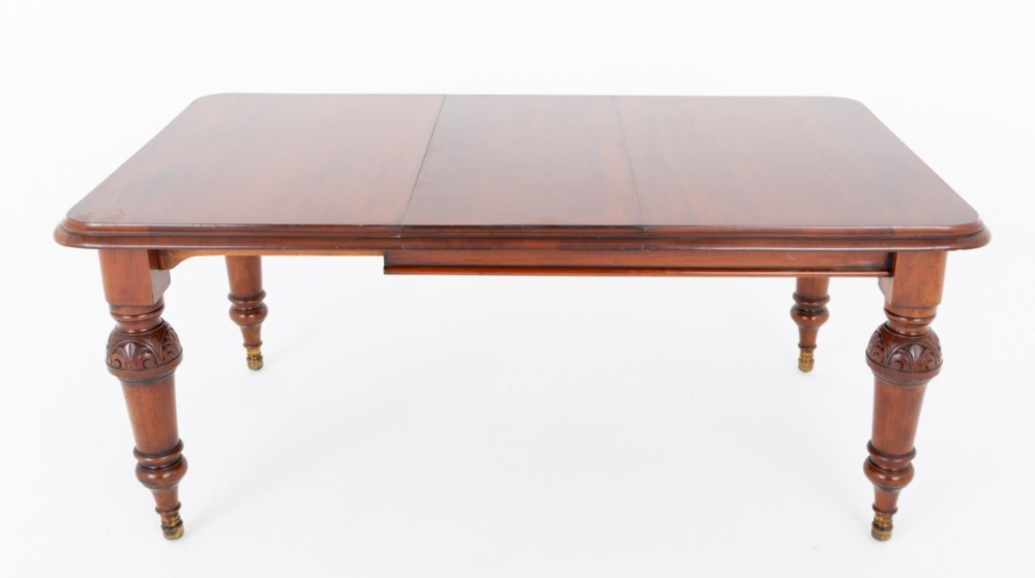 Mid-19th Century 10 Seater Victorian Dining Table Extending Mahogany 1860 For Sale