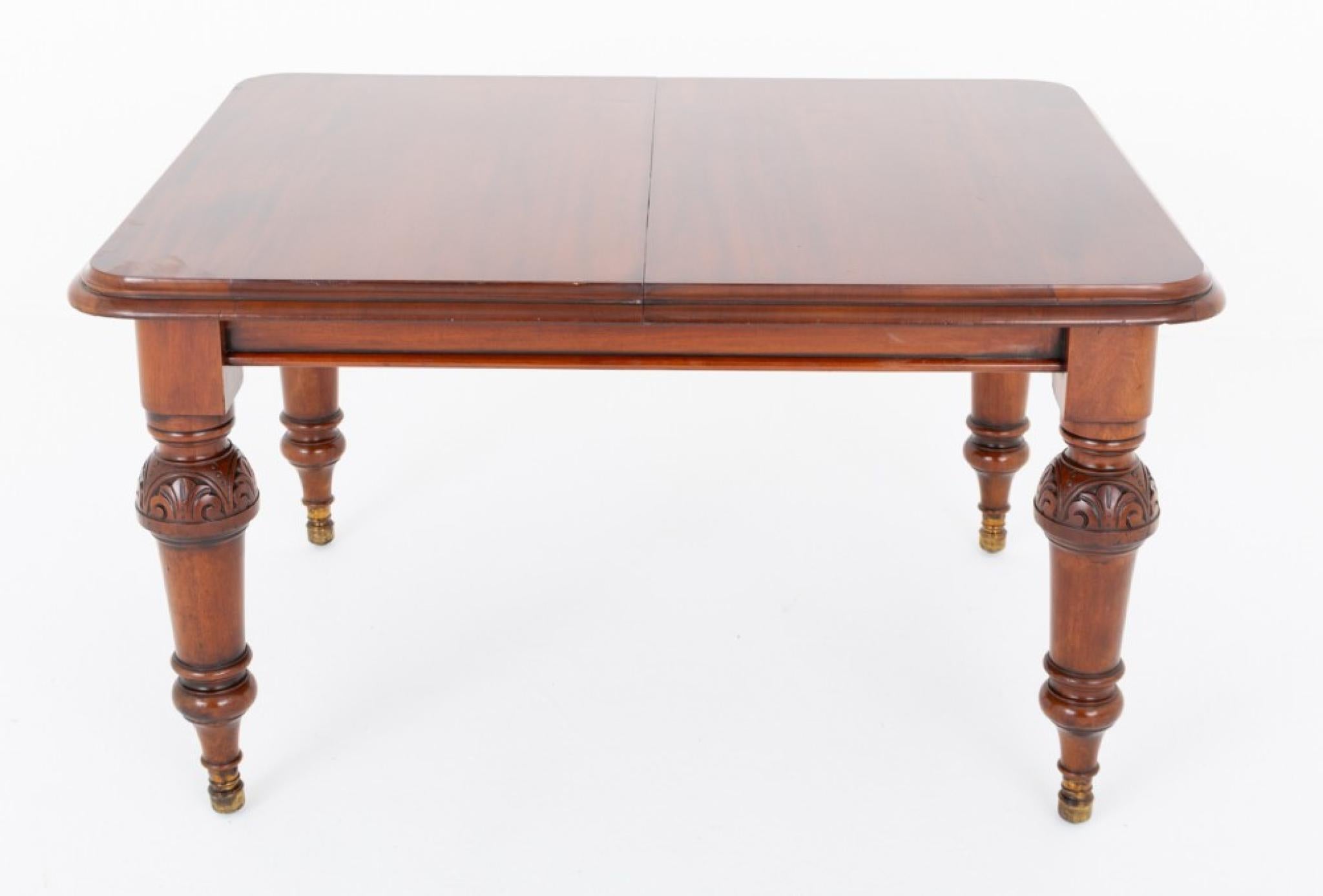 10 Seater Victorian Dining Table Extending Mahogany 1860 For Sale 1