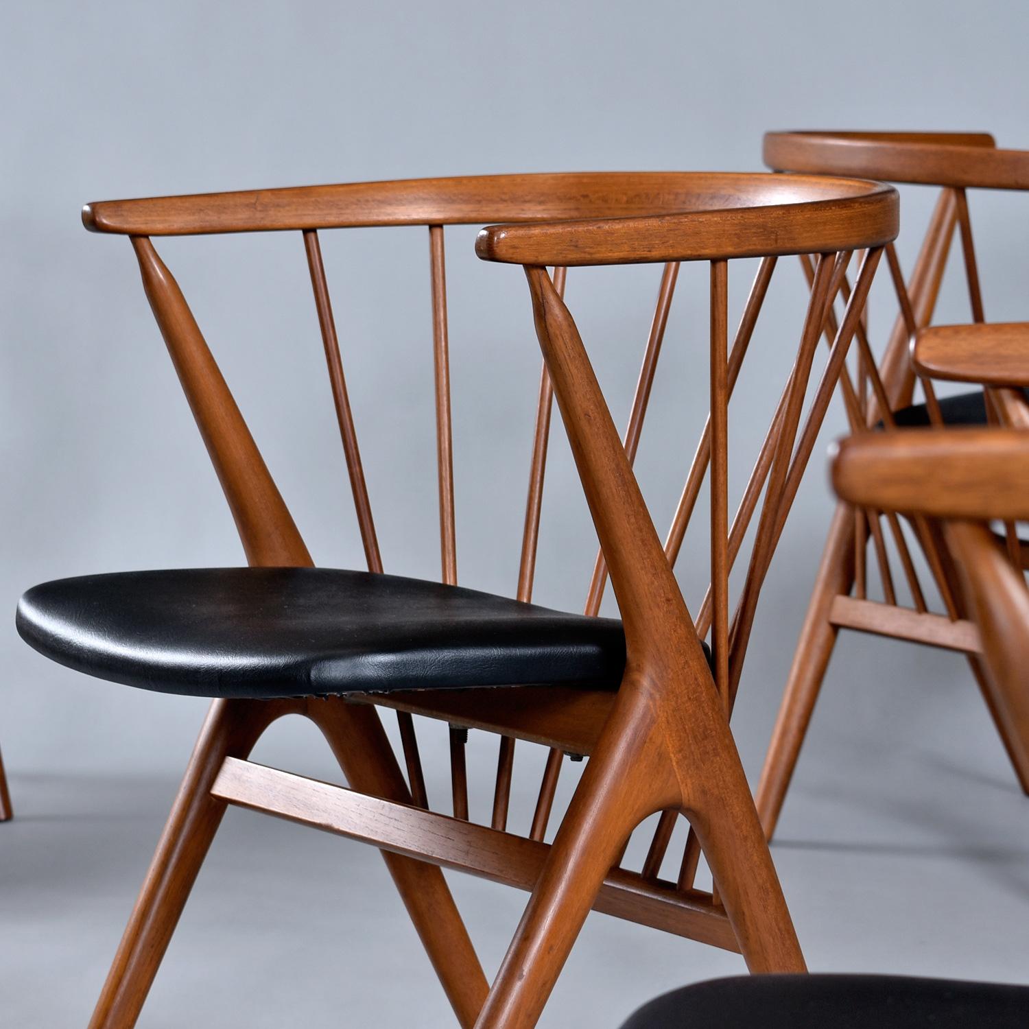 Teck 10 chaises de salle à manger danoises n° 8 de Helge Sibast en vente