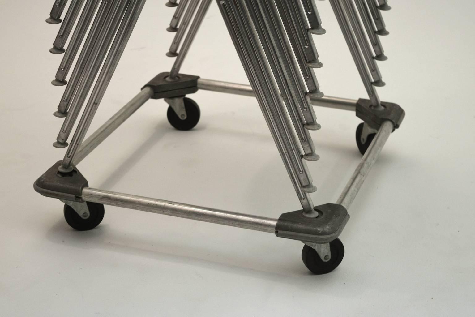 American 10 Stacking Chairs by Don Albinson for Knoll International
