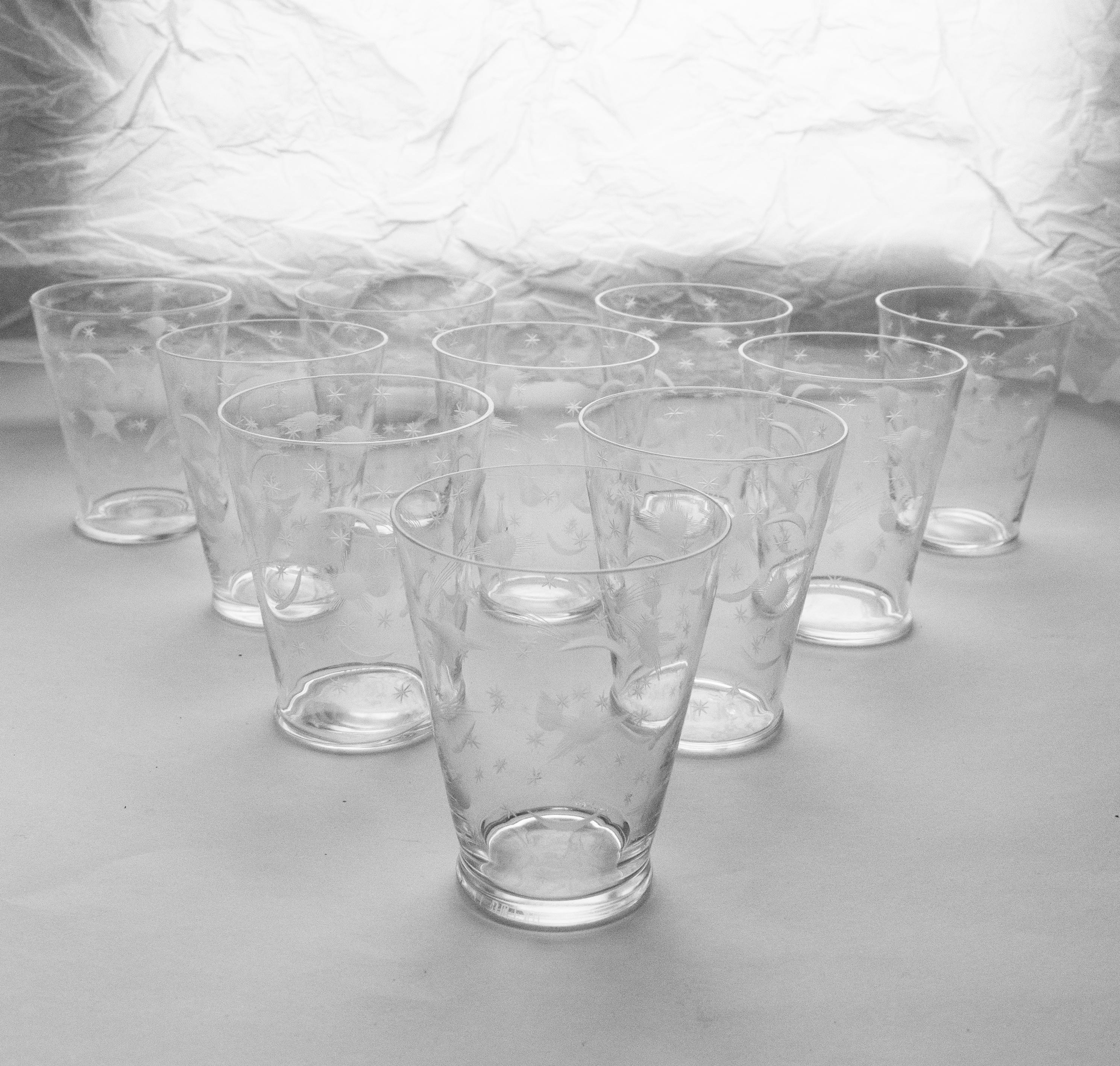 10 Cielo stellato - Un'icona senza tempo della Swedish art glass di Edward Hand, Orrefors in vendita 2