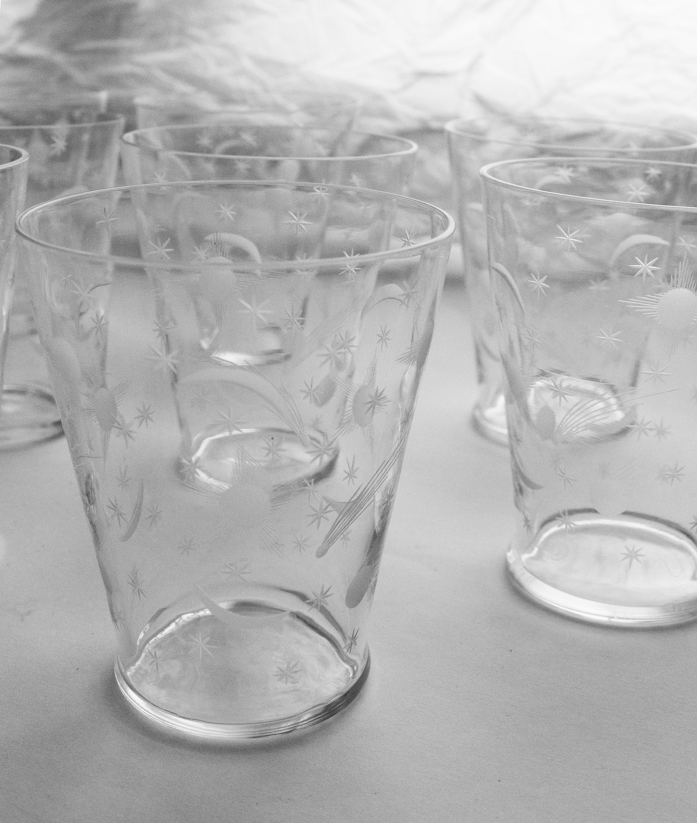 Vetro artistico 10 Cielo stellato - Un'icona senza tempo della Swedish art glass di Edward Hand, Orrefors in vendita