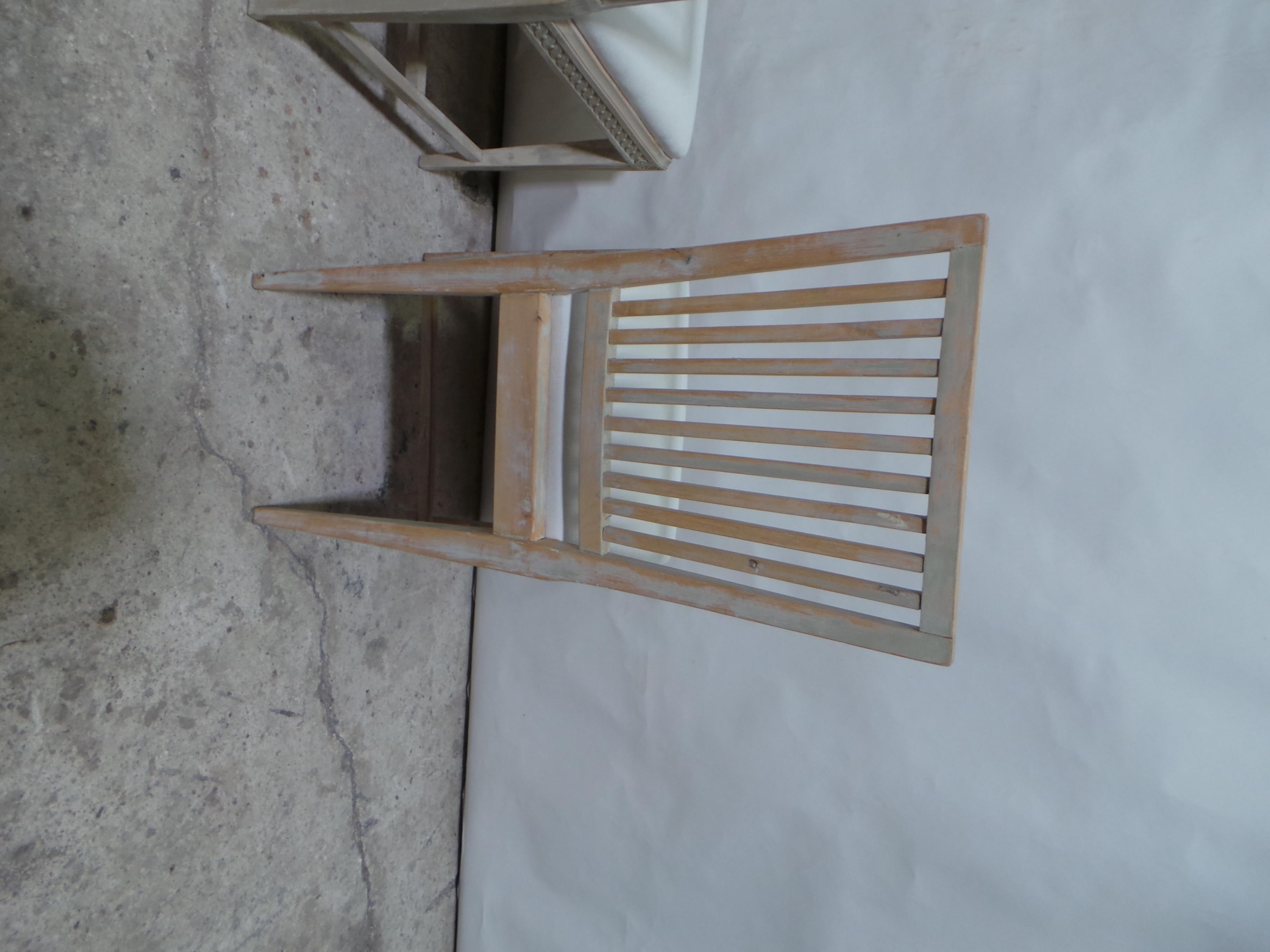 10 Swedish Gustavian Side Chairs 100% Original Paint For Sale 5