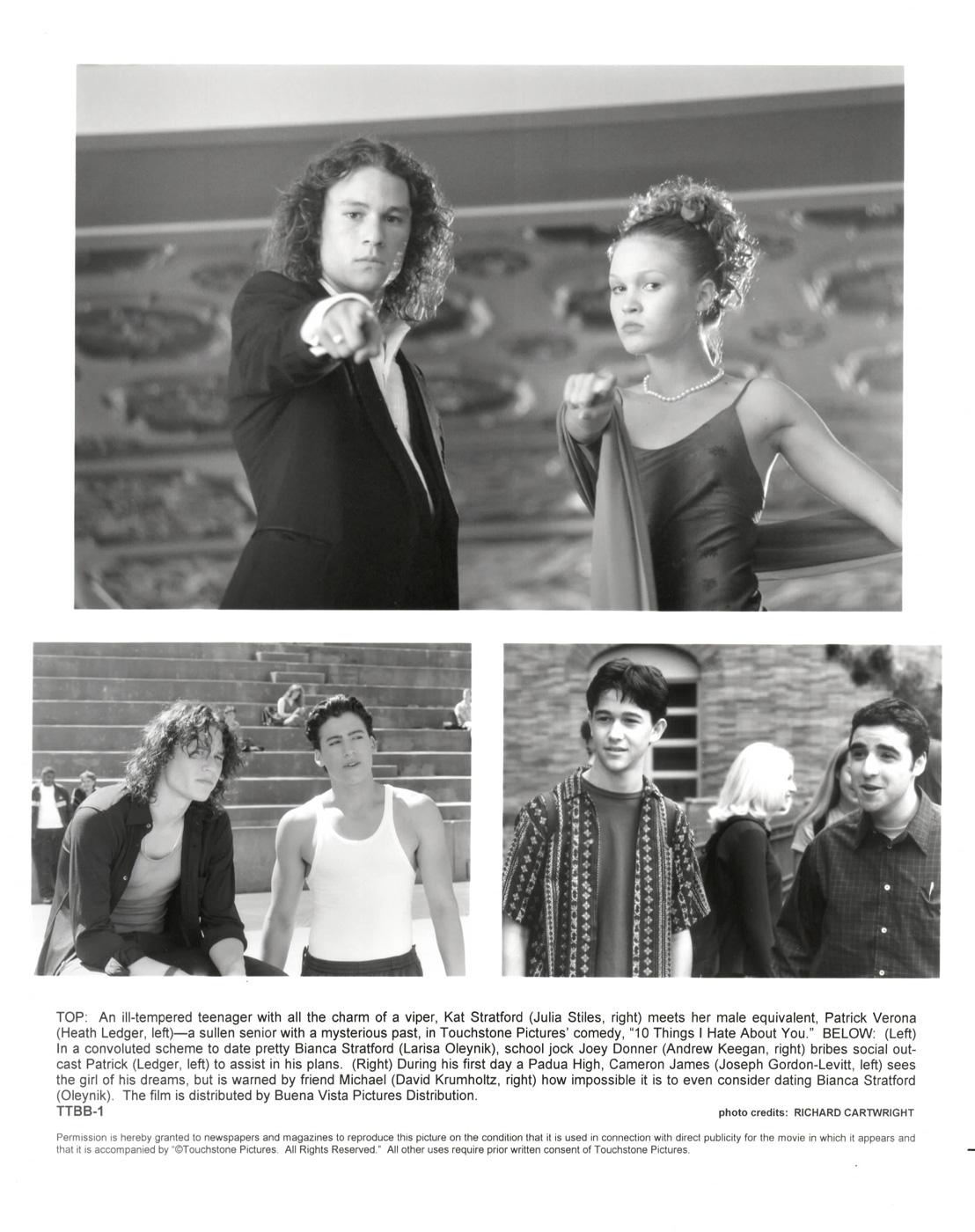 10 COSAS QUE ODIO DE TI  (1999)  Fotograma de película publicitaria  FRAMADO siglo XX en venta