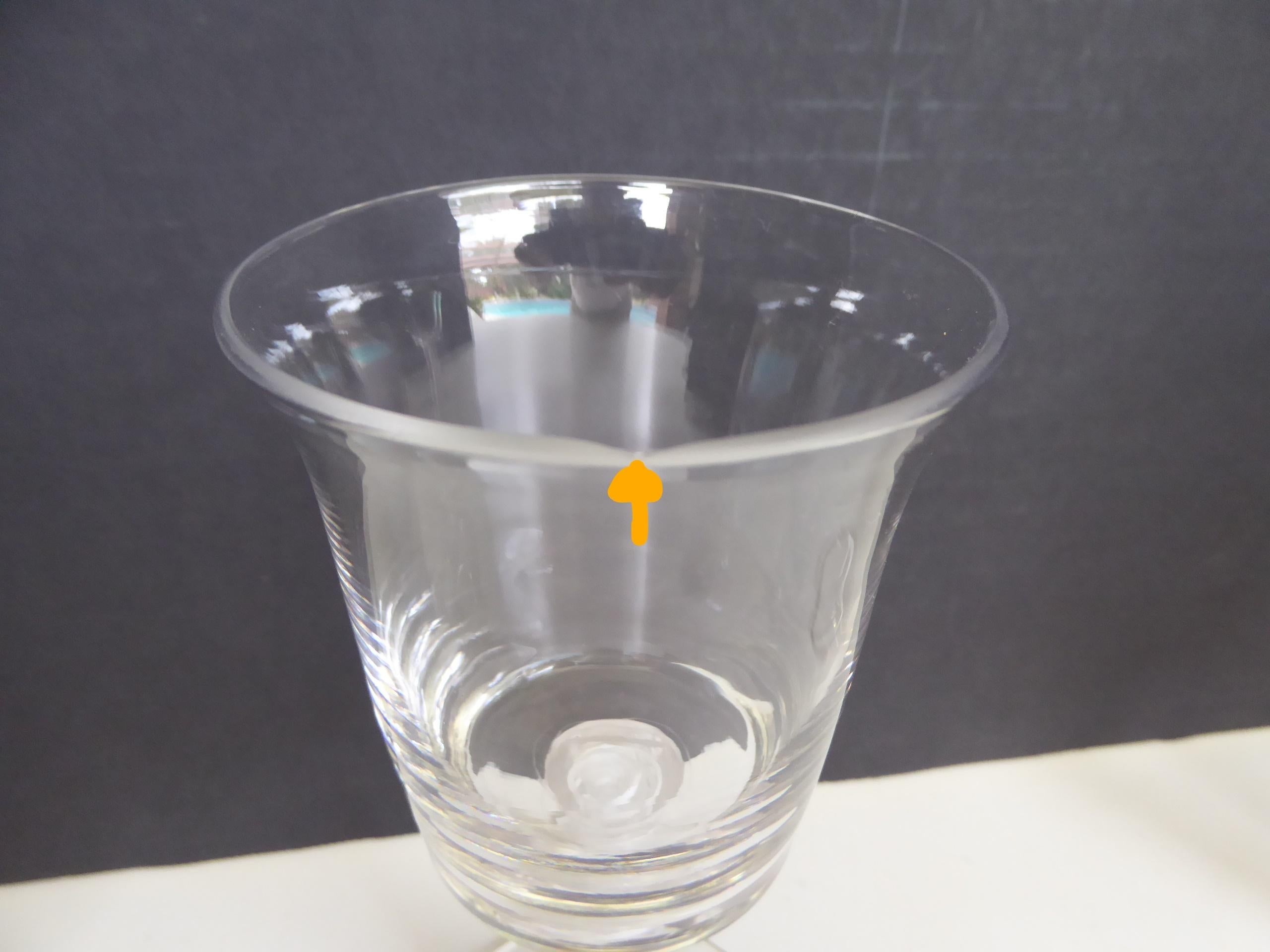 Blown Glass 10 Vintage Blown Double Twist Latticino Stem Glass Goblets