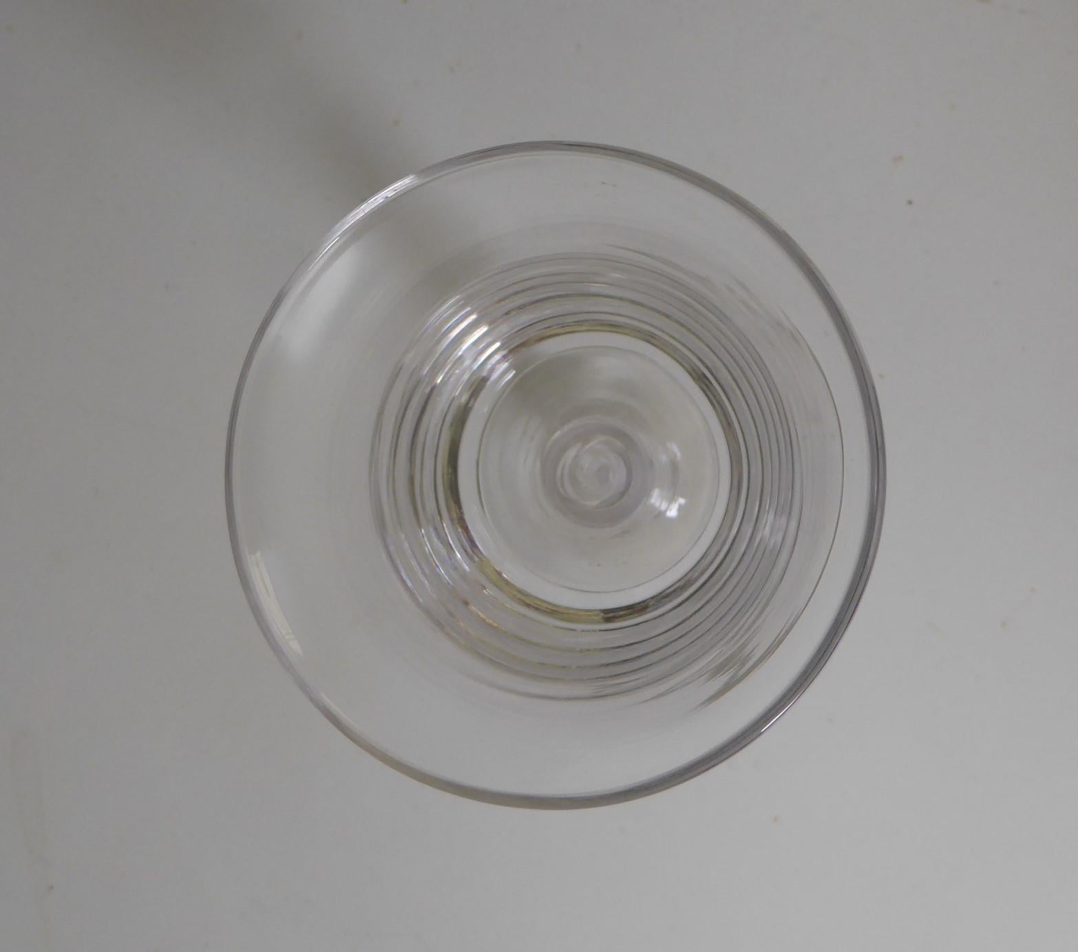 10 Vintage Blown Double Twist Latticino Stem Glass Goblets 2