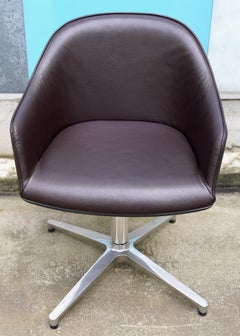 10 Vitra Softshell Chairs by Ronan & Erwan Bouroullec in Brown Chestnut Leather