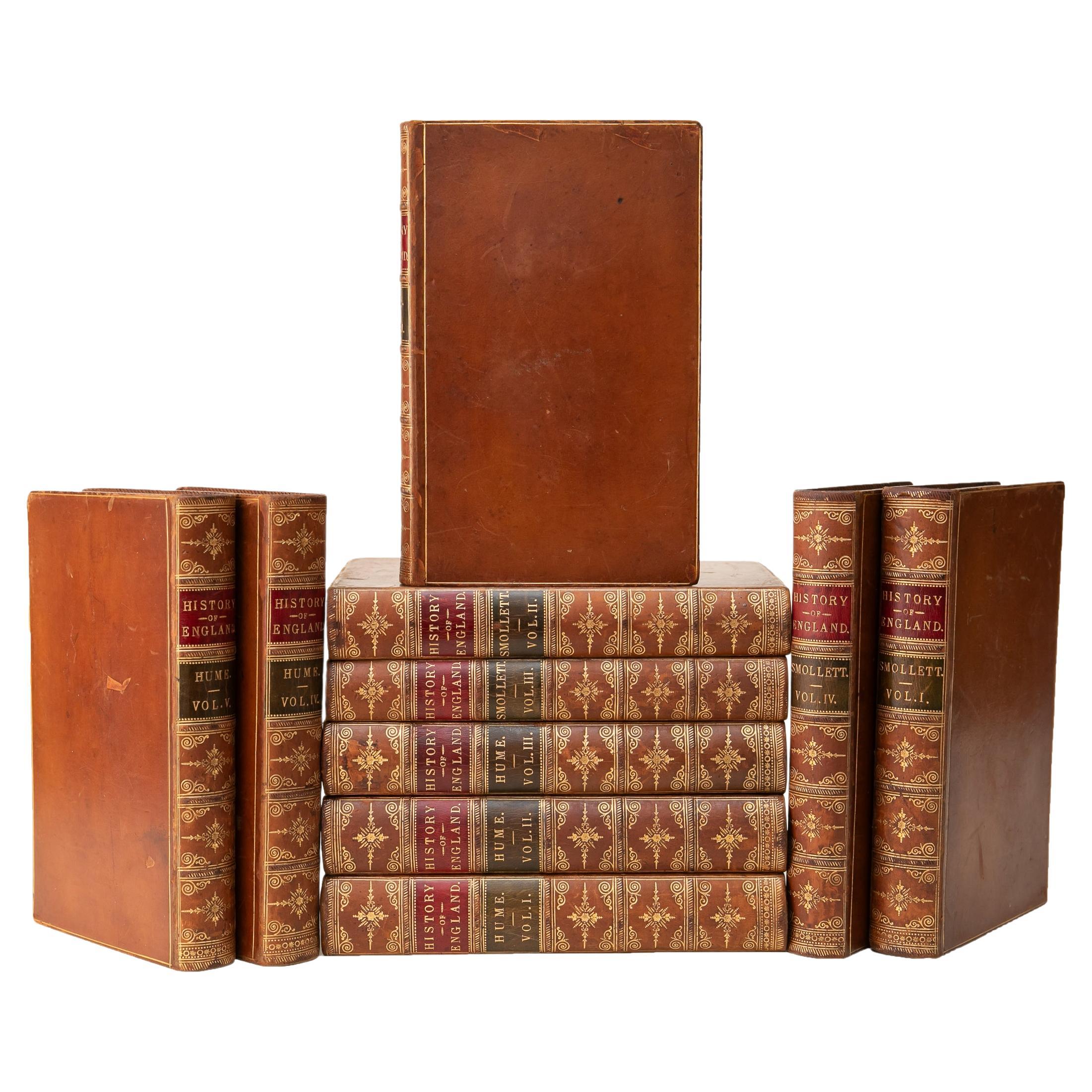 10 Volumes. David Hume. Histoire de l'Angleterre.