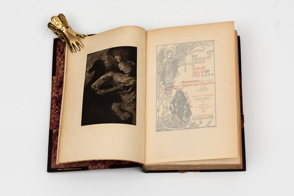 10 Volumes. Edgar Allen Poe, Complete Works. In Good Condition In New York, NY