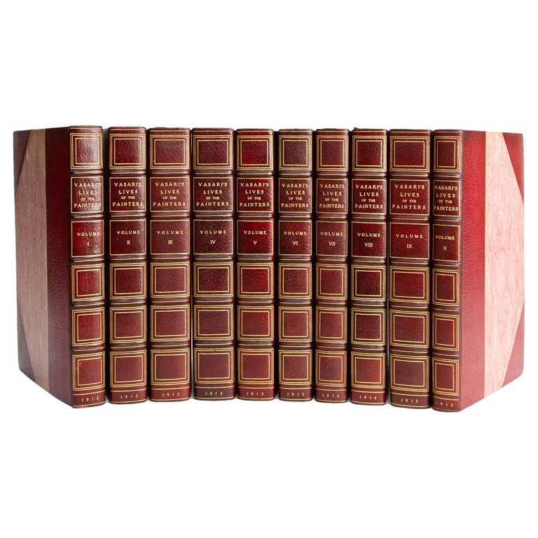 10 Volumes. Vasari, Lives of the Most Eminent Artists For Sale