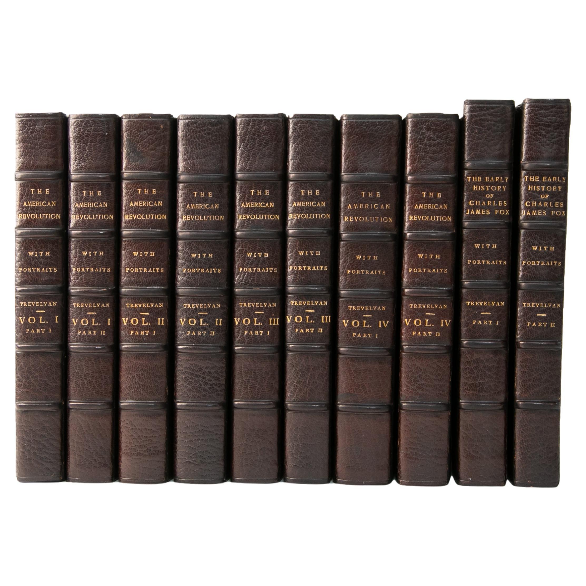 10 Volumes. G.O. Trevelyan, the American Revolution & the Early History of C.Fox