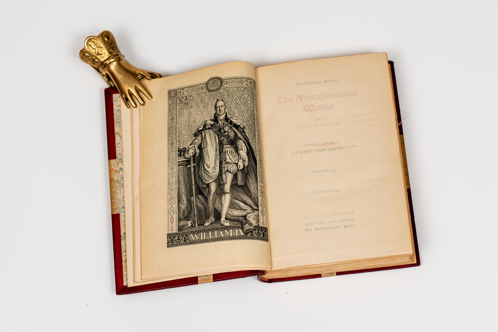 XIXe siècle 10 Volumes. Lord Macaulay, travaux complets en vente