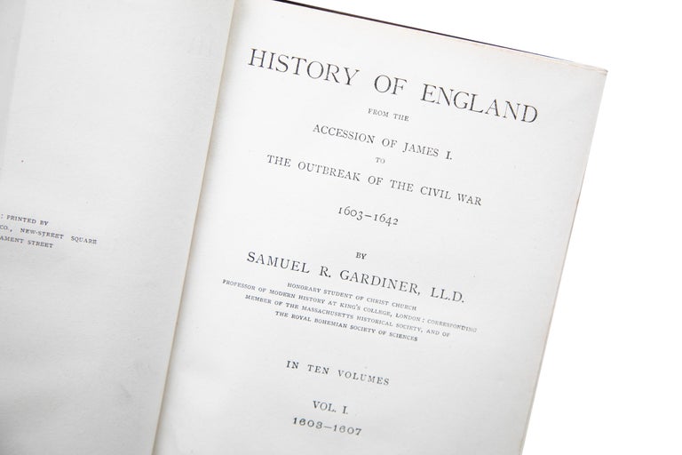 10 Volumes, Samuel R. Gardiner, History of England For Sale at 1stDibs