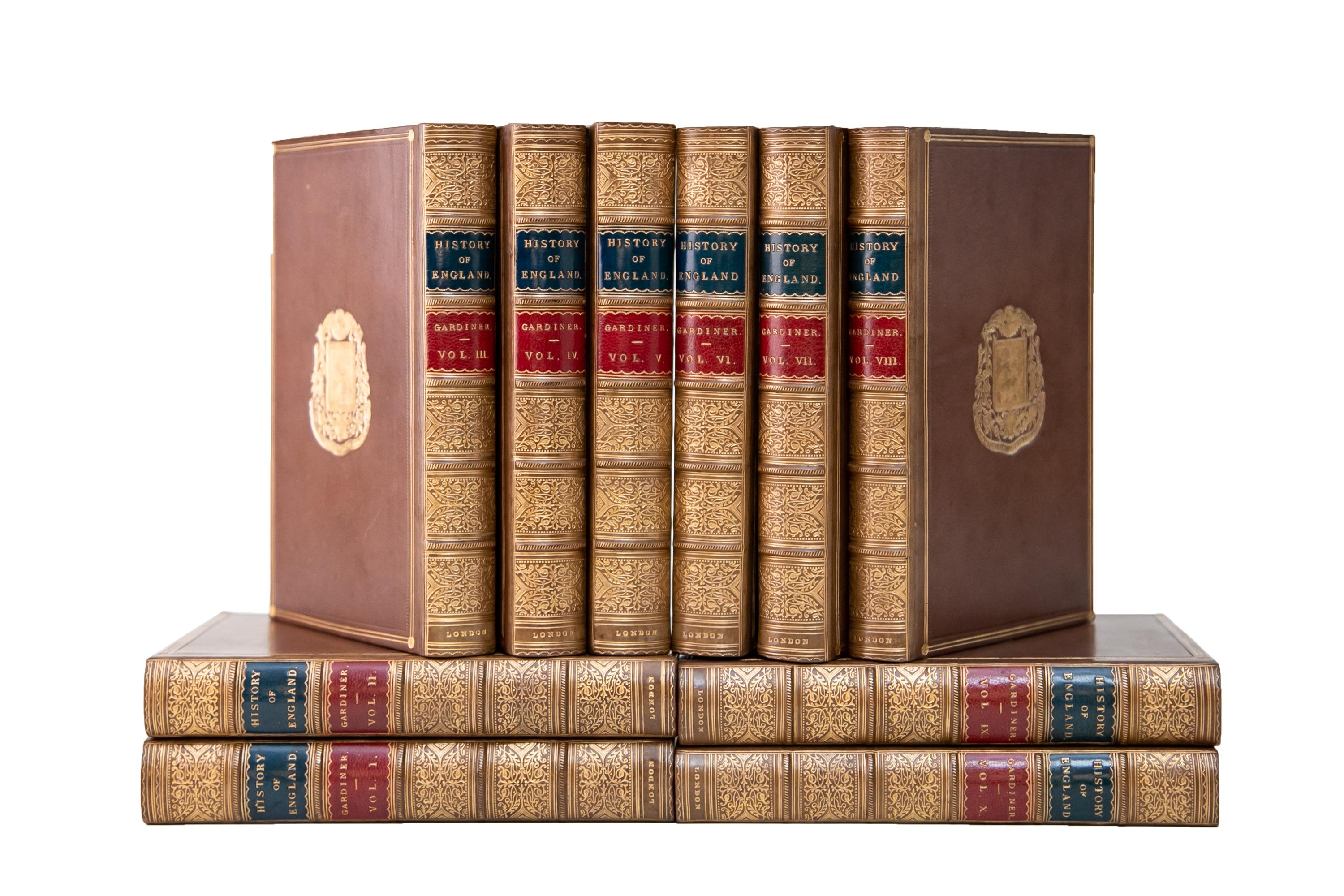 10 volumes, Samuel R. Gardiner, Histoire de l'Angleterre en vente