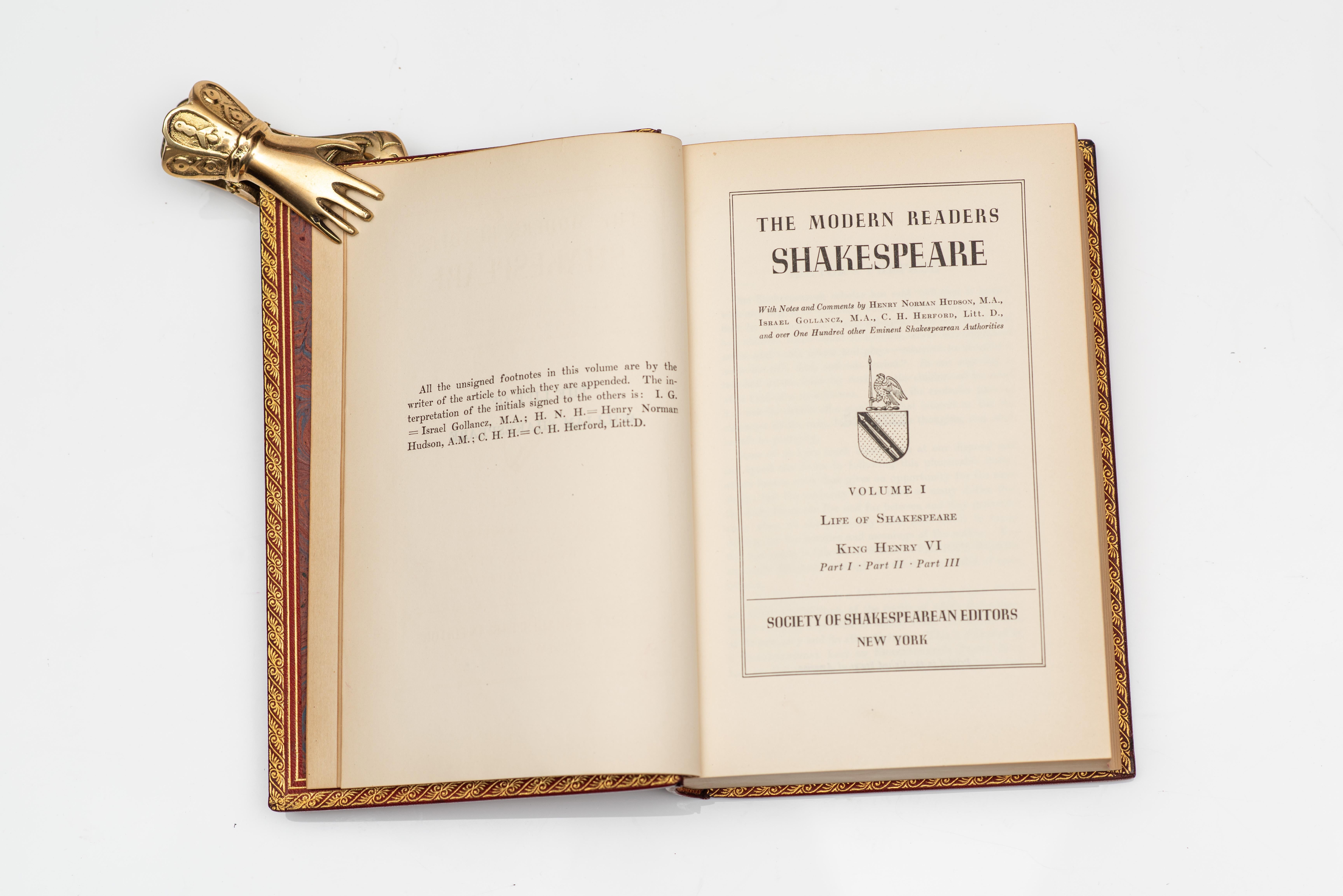 10 volúmenes. Shakespeare, William. La obra completa en Bueno estado para la venta en New York, NY