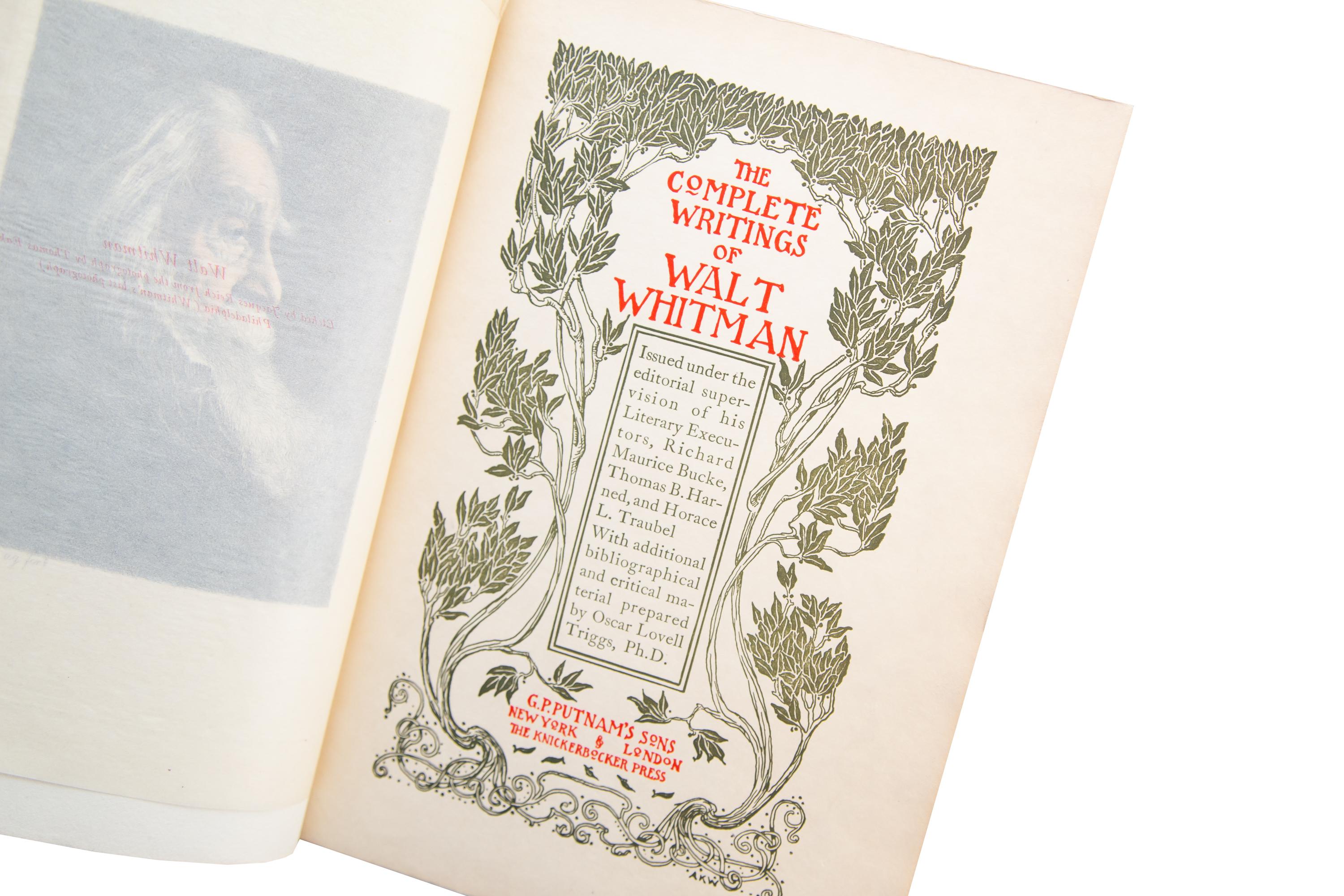 English 10 Volumes, Walt Whitman, the Complete Writings
