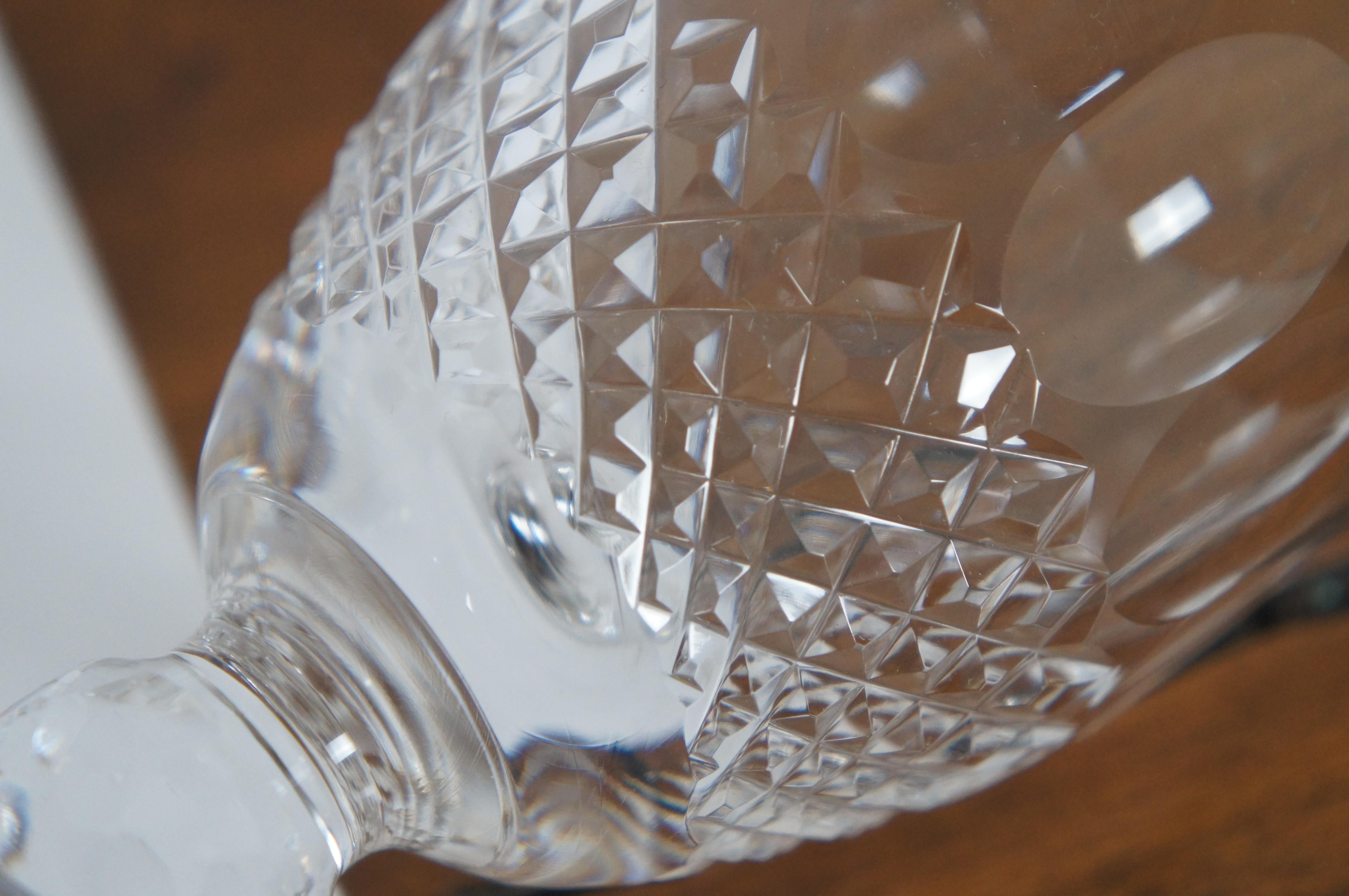 10 Vtg Waterford Crystal Colleen Short Stem Water Wine Goblets Glasses 6