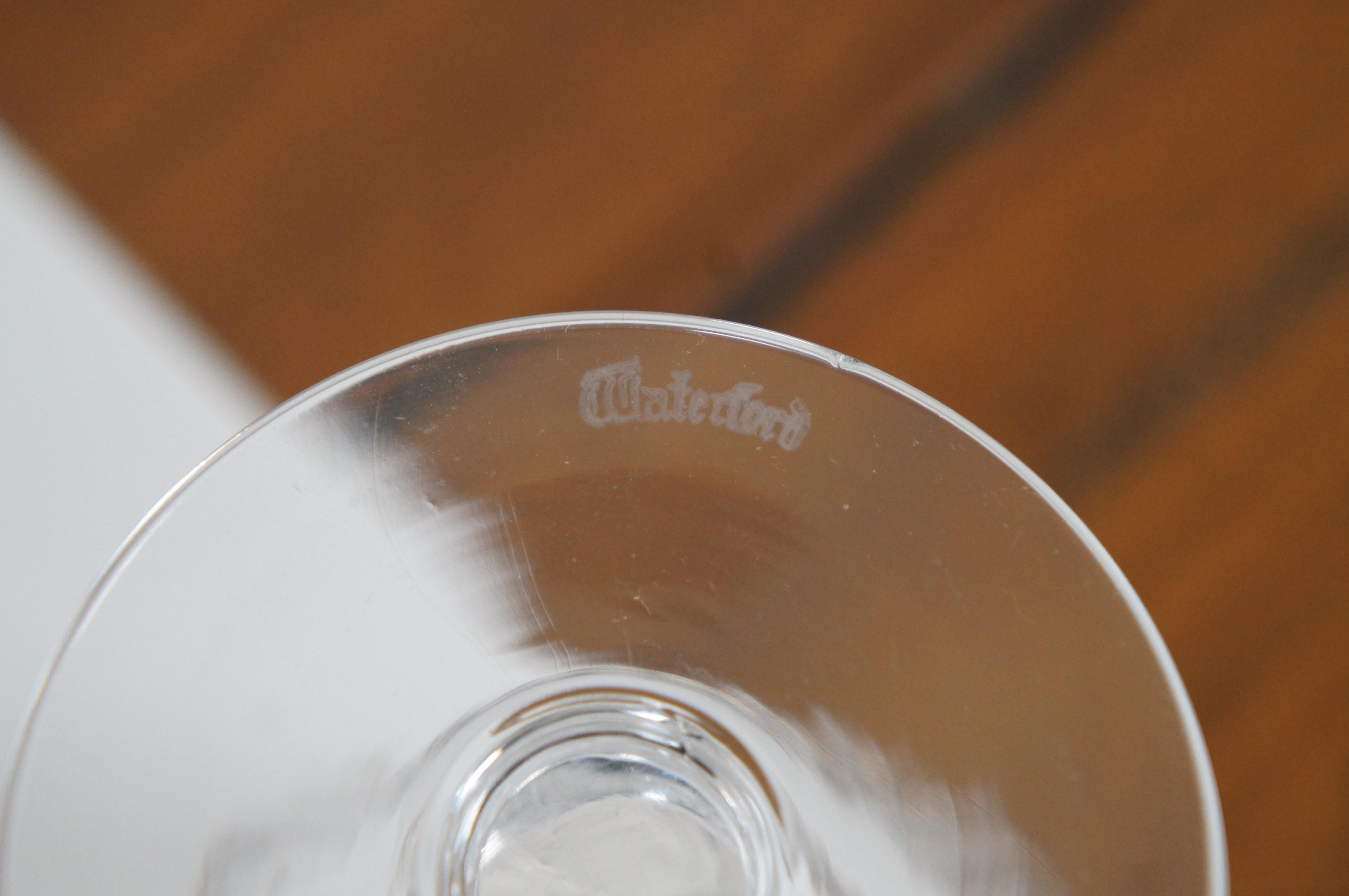 10 Vtg Waterford Crystal Colleen Short Stem Water Wine Goblets Glasses 3