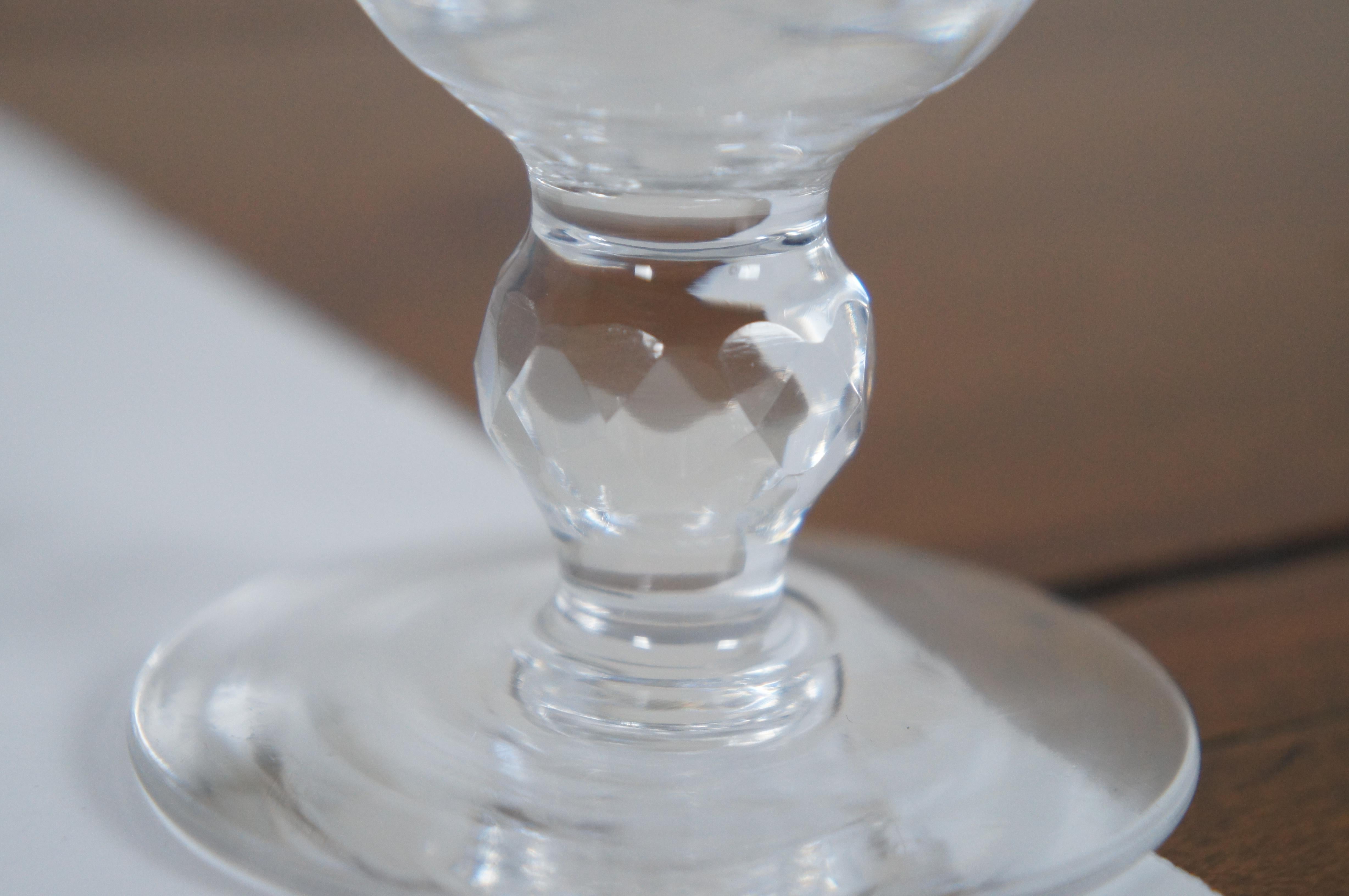 10 Vtg Waterford Crystal Colleen Short Stem Water Wine Goblets Glasses 4