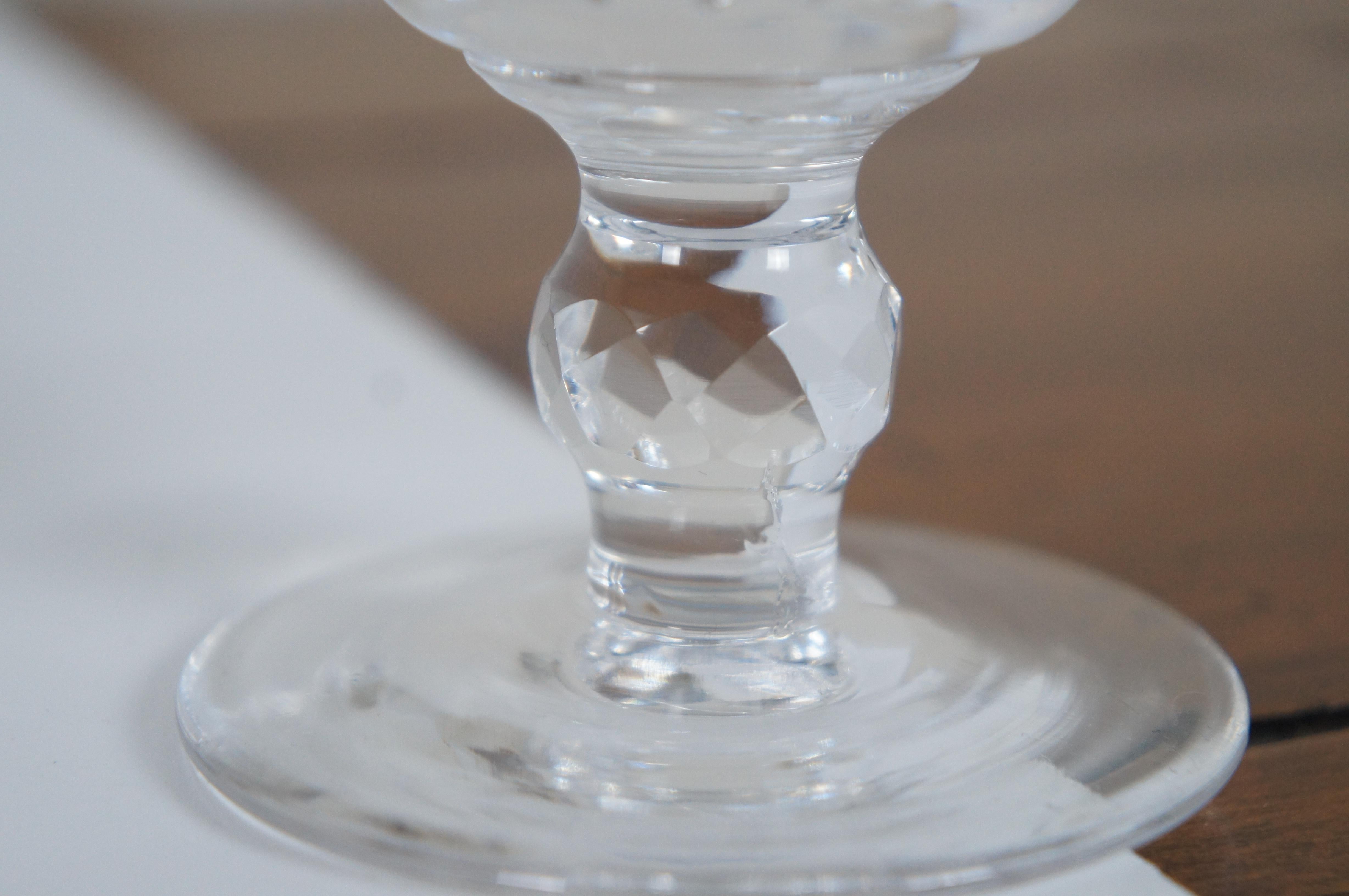 10 Vtg Waterford Crystal Colleen Short Stem Water Wine Goblets Glasses 2