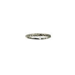 10 White Gold and Diamond Band Ring Size 7