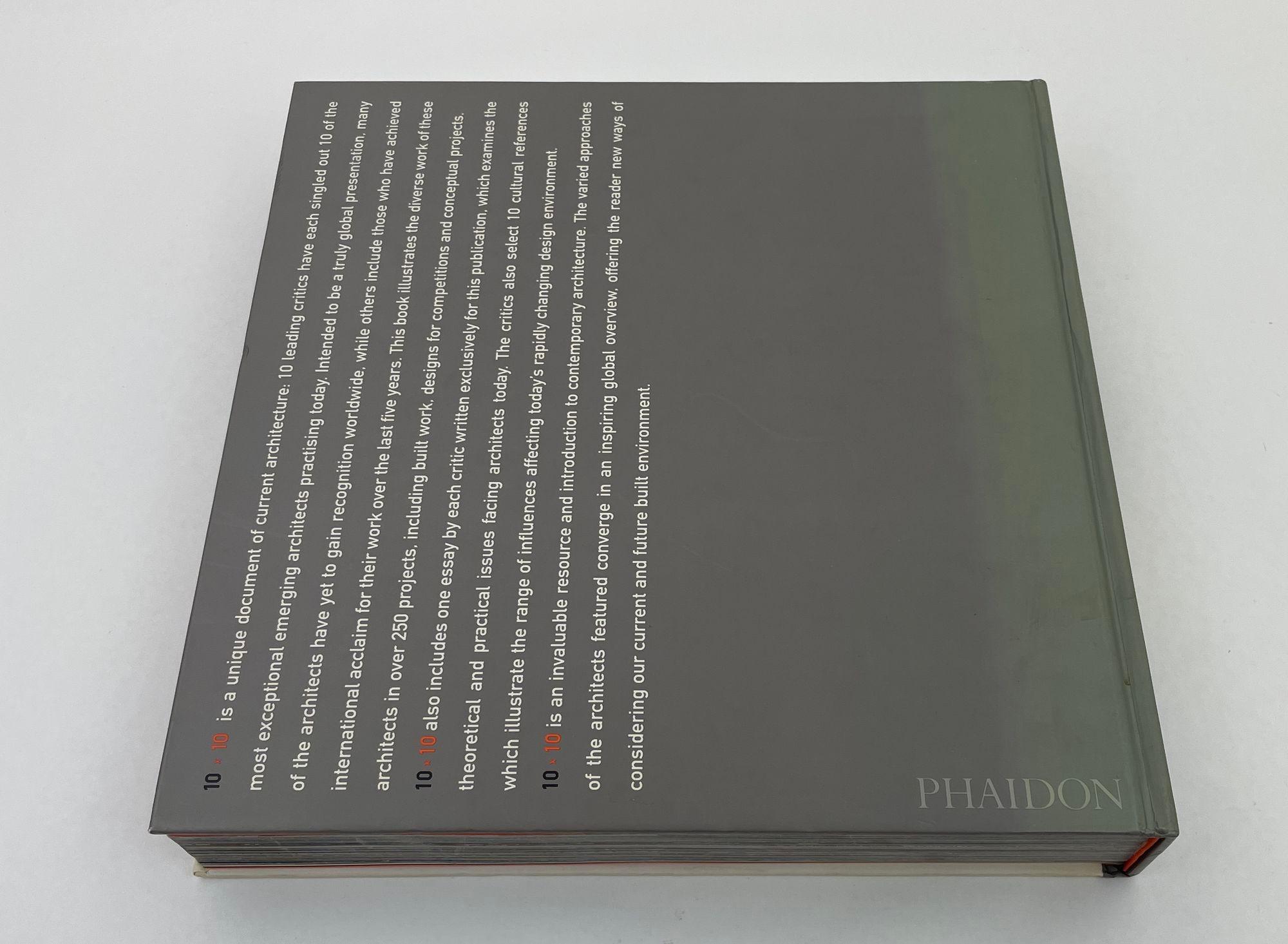 American 10 x 10: 10 critics 100 architects by Aaron Betsky Hardcover Phaidon For Sale