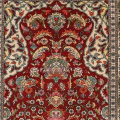 10 x 10 Quality Signed Hereke Silk Rug - Mid 20th Century