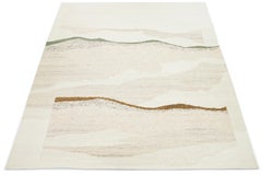 10 x 14 Contemporary Handmade In Ivory Soumak Wool Rug