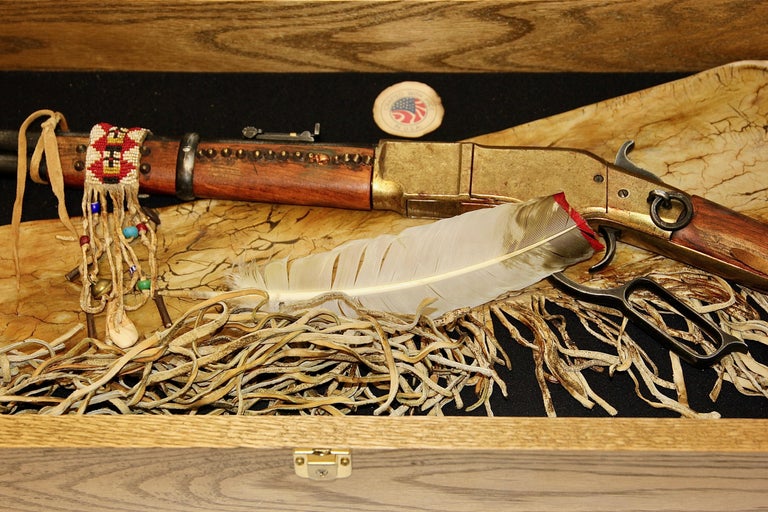 Wood 10 x Native American Indian Territory Handcraft, Limited Edition, Sioux, Navajo For Sale