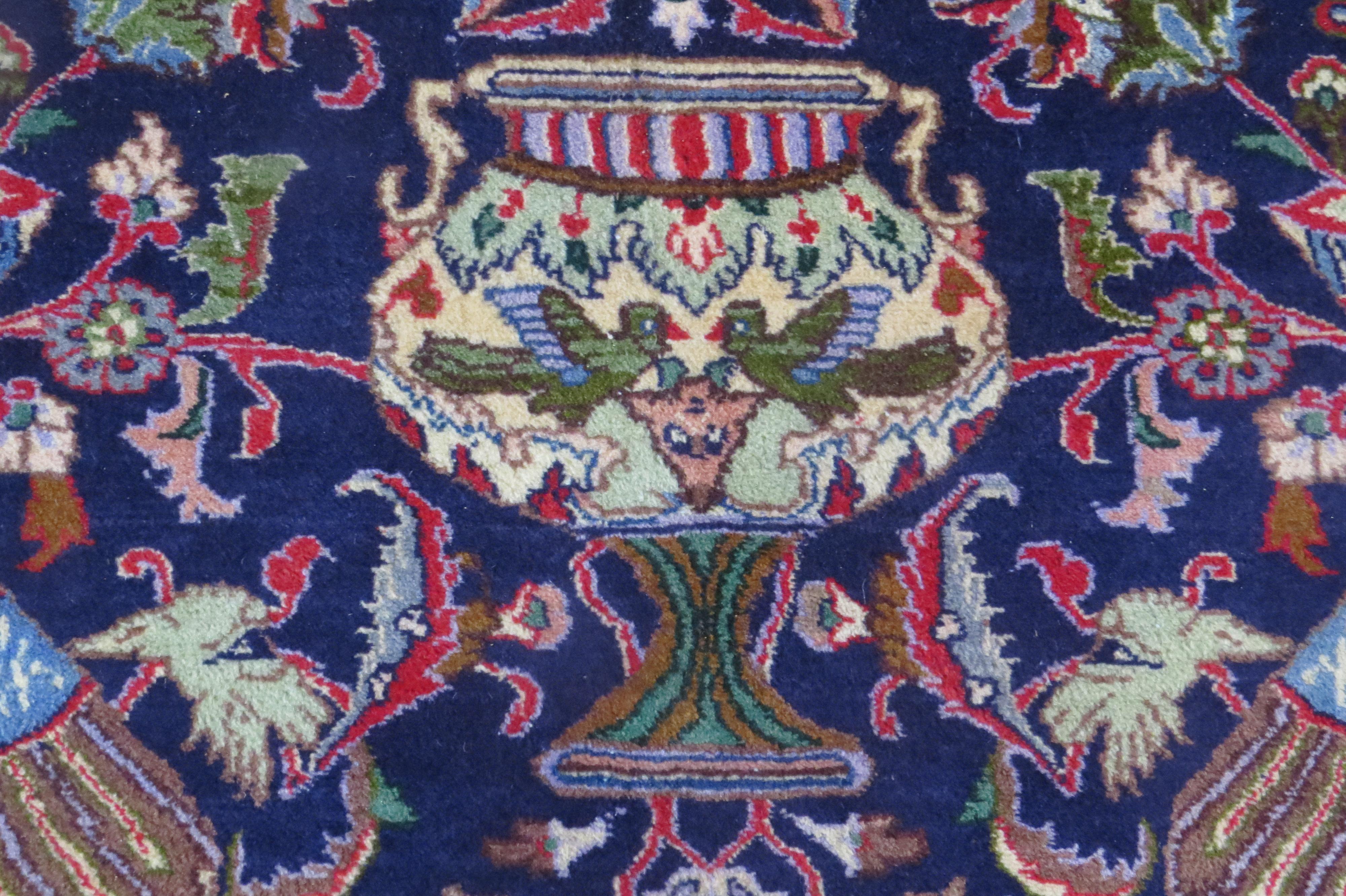 10 x14  Vintage Zirkhaki Kashmar Pictorial Persian Rug For Sale 4