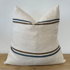 100% Belgian Linen Auburn Pillow Cover with Insert and Hidden Zipper