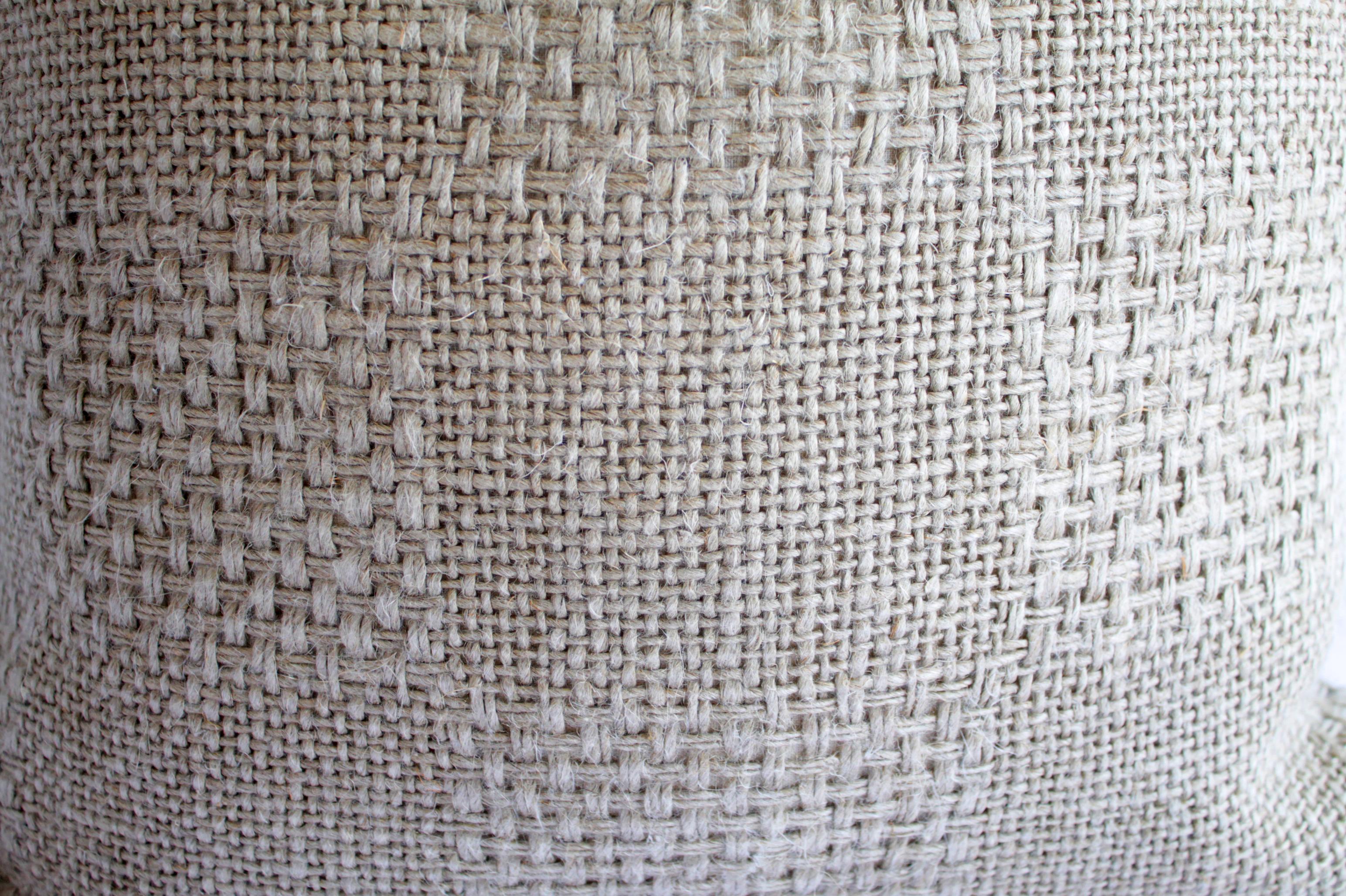 Contemporary 100% Belgian Natural Linen Decorative Accent Pillow