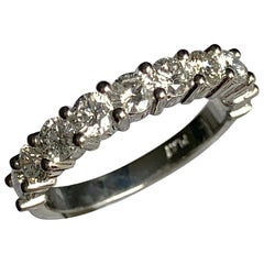 Anillo apilable de boda con diamantes de 1,00 quilates aproximadamente, Ben Dannie