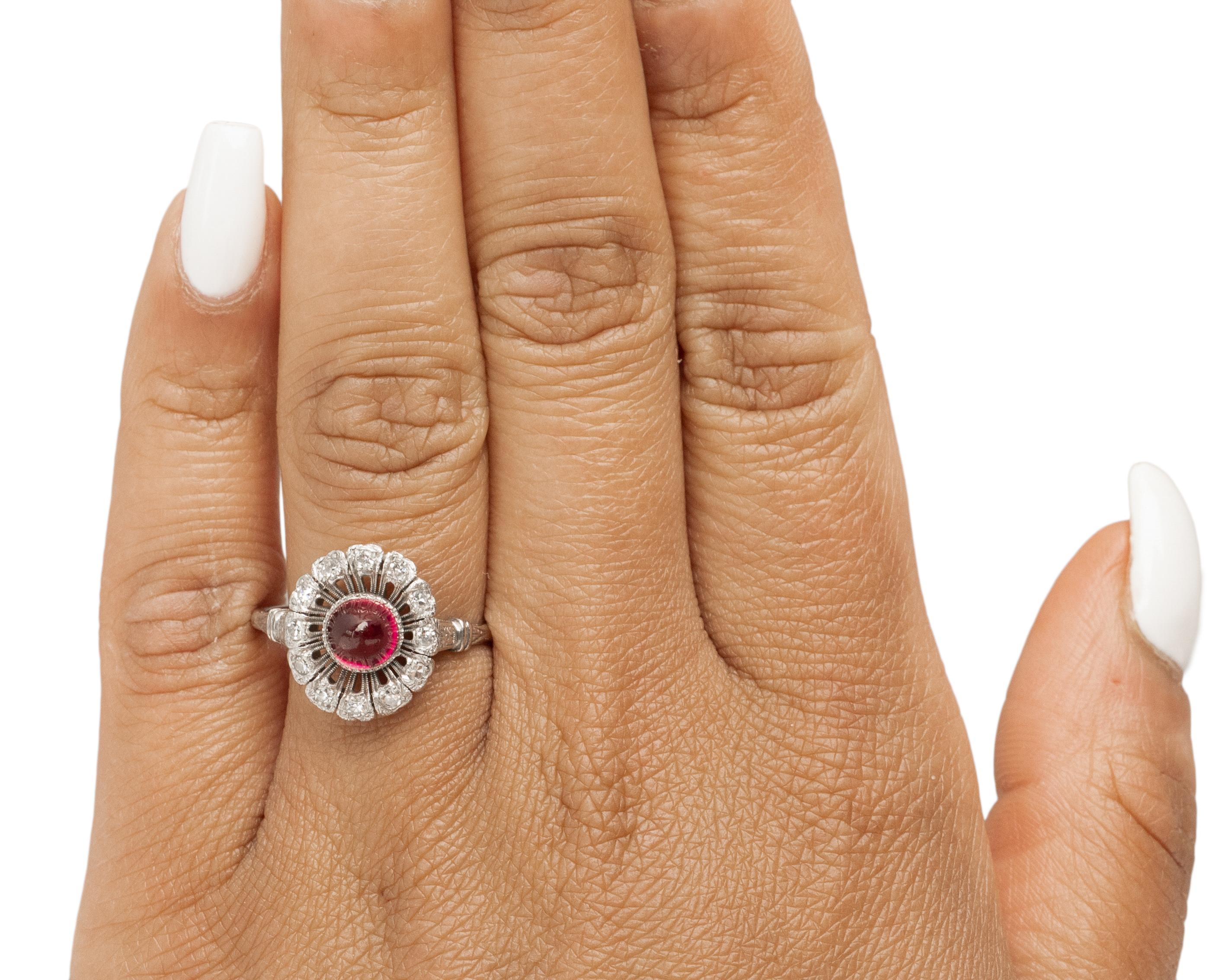 1,00 Karat Art Deco Diamant Platin Verlobungsring im Zustand „Gut“ im Angebot in Atlanta, GA