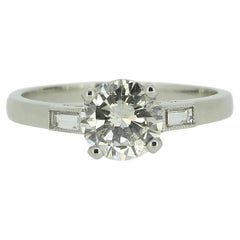 1.00 Carat Brilliant Cut Diamond Solitaire Engagement Ring
