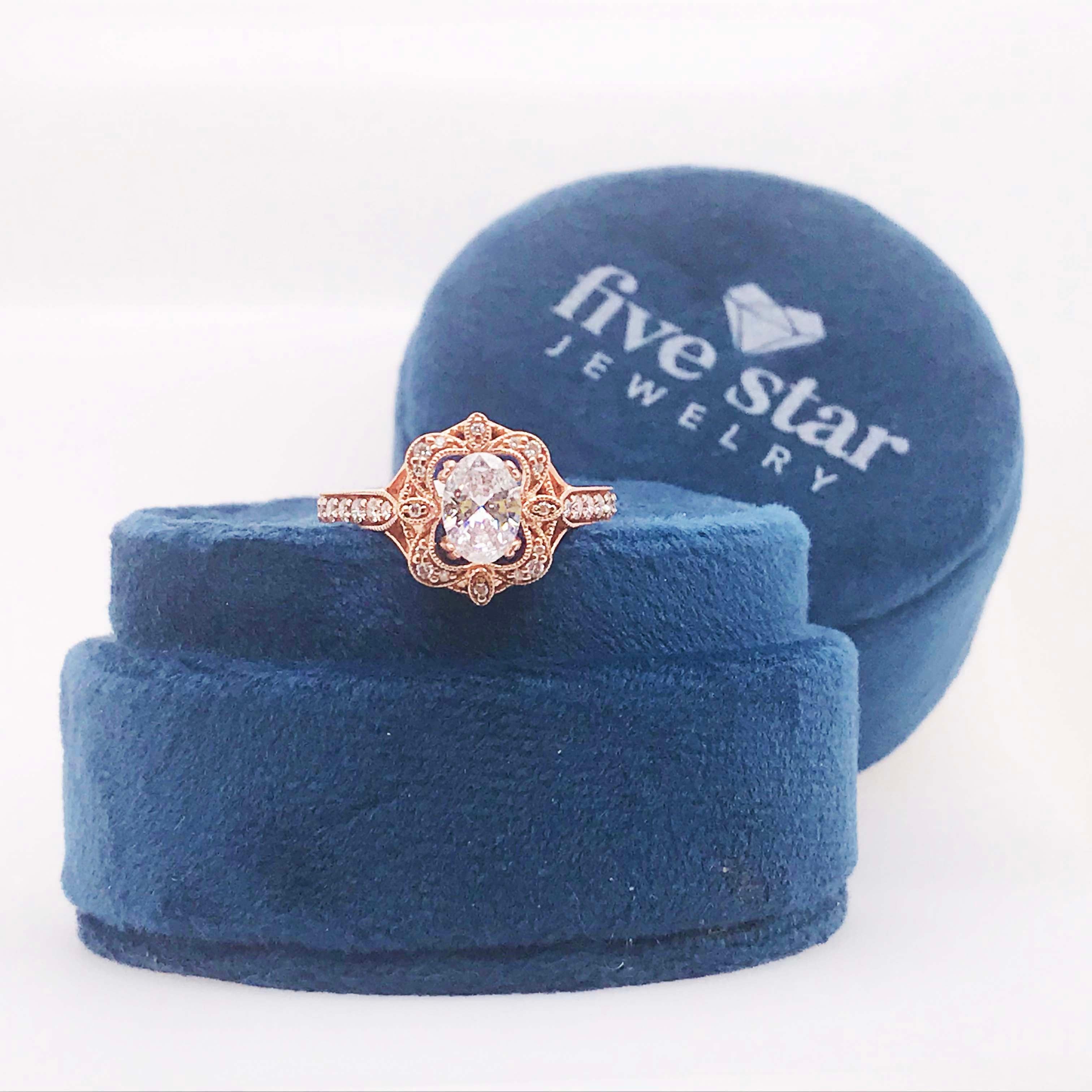 For Sale:  1.00 Carat D VS2 Oval Diamond Antique Vintage Engagement Ring, 1.30 Cttw 12